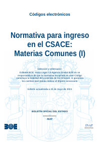 Normativa para ingreso en el CSACE: Materias Comunes (I)