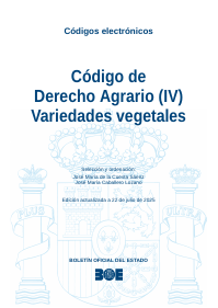 Código de Derecho Agrario (IV) Variedades vegetales 