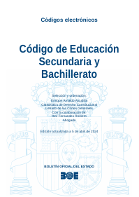 Código de Educación Secundaria y  Bachillerato