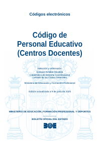 Código de Personal Educativo (Centros Docentes)