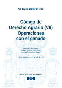 Código de Derecho Agrario (VII) Operaciones con el ganado