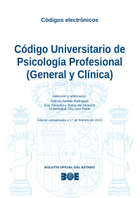 Código Universitario de Psicología Profesional (General y Clínica)