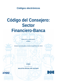 Código del Consejero: Sector Financiero-Banca