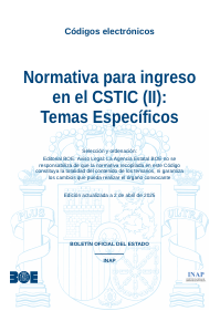 Normativa para ingreso en el CSTIC (II): Temas Específicos