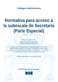 Normativa para acceso a la subescala de Secretaría (Parte Especial)