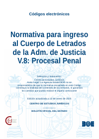 Normativa para ingreso al Cuerpo de Letrados de la Adm. de Justicia V.8: Procesal Penal