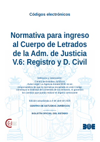 Normativa para ingreso al Cuerpo de Letrados de la Adm. de Justicia V.6: Registro y D. Civil