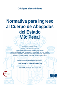 Normativa para ingreso al Cuerpo de Abogados del Estado V.9: Penal