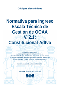 Normativa para ingreso Escala Técnica de Gestión de OOAA V. 2.1: Constitucional-Adtvo