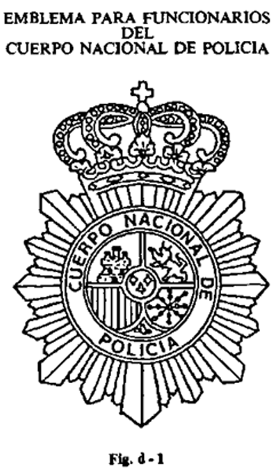 BOE-A-1988-4249 Orden de 8 de febrero de 1988 por la que se establecen los  distintivos, carné profesional, placa-emblema y divisas del Cuerpo Nacional  de Policía.