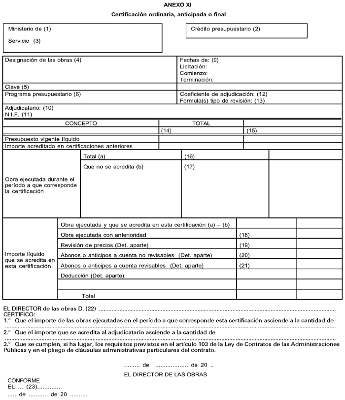 BOE-A-2001-19995 Real Decreto 1098/2001, de 12 de octubre, por el que se  aprueba el Reglamento general de la Ley de Contratos de las  Administraciones Públicas.