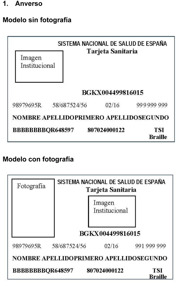 PL de Implantación de Tarjeta Sanitaria Única [Gobierno de España] 10326_001