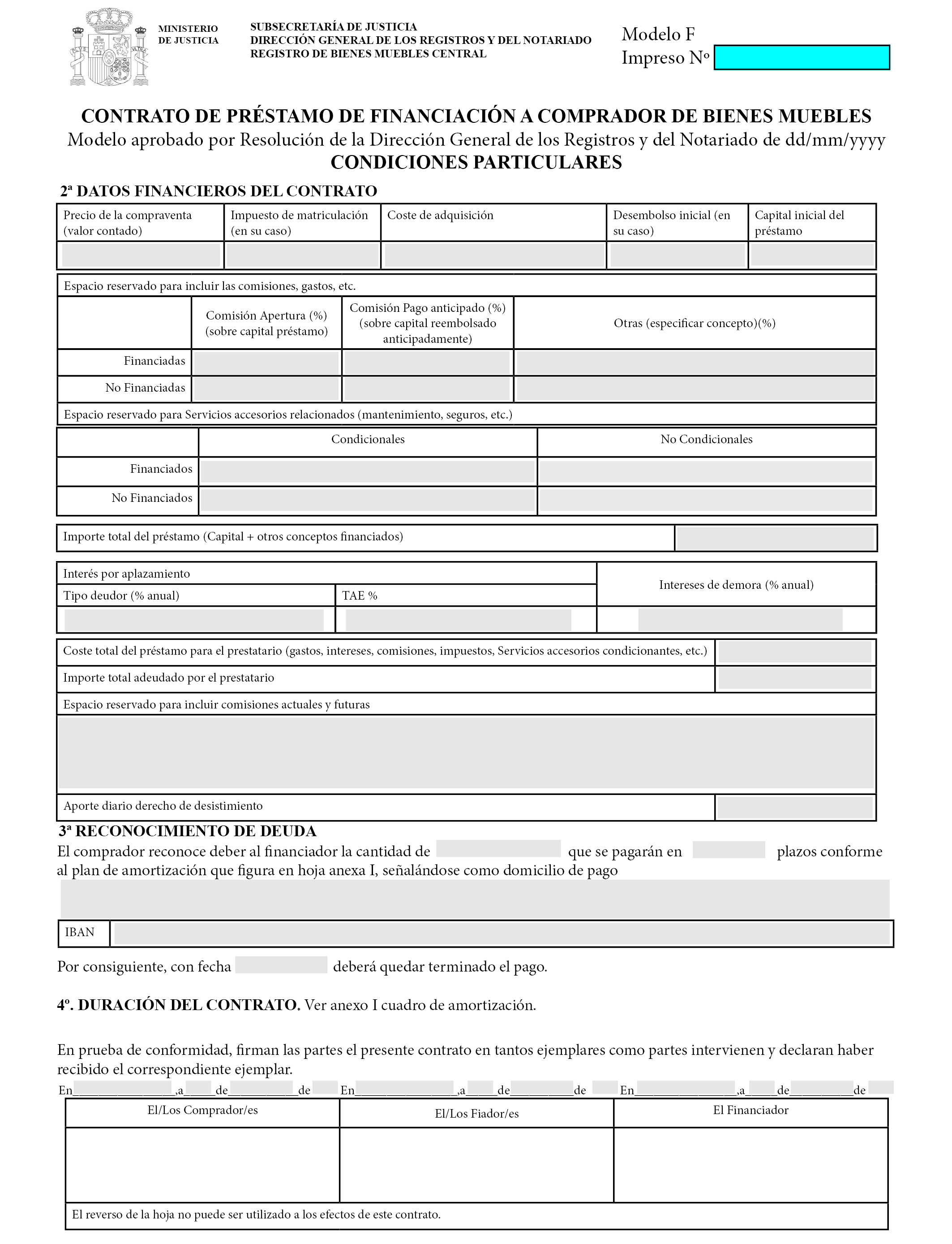 BOE-A-2017-2761 Resolución de 21 de febrero de 2017, de la Dirección  General de los Registros y del Notariado, por la que se aprueban los modelos  de contratos de bienes muebles de uso