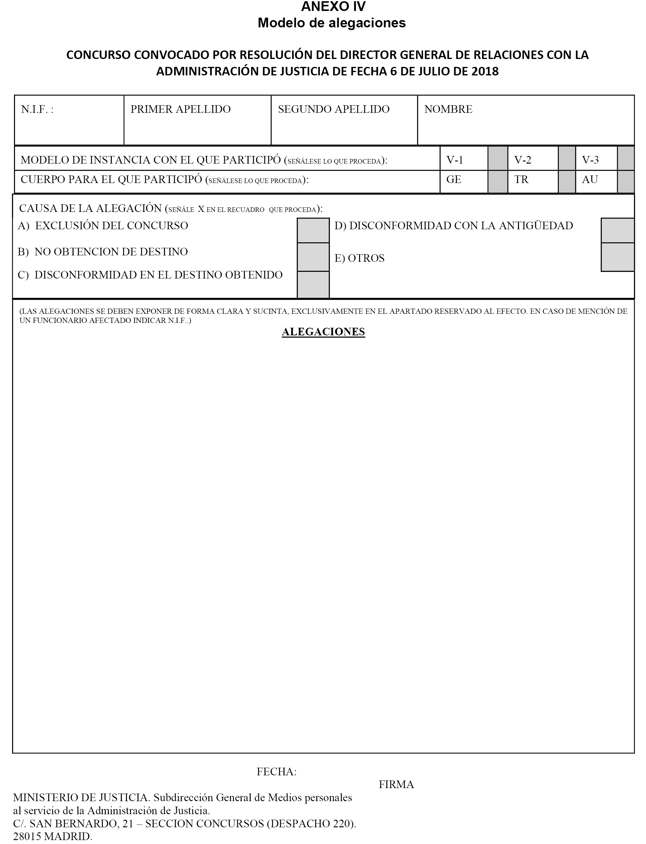 Modelo Carta Aceptacion Excedencia Voluntaria