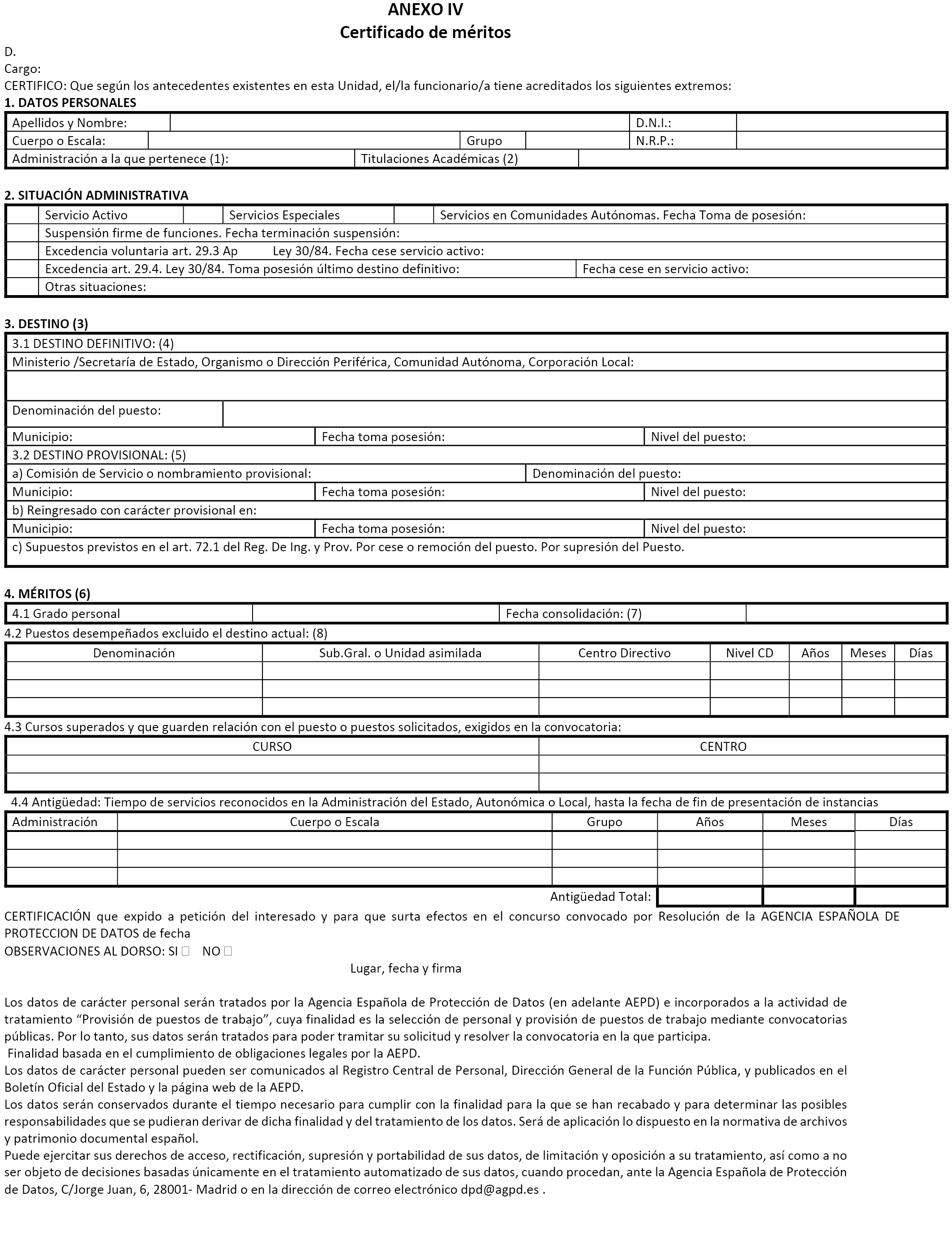 Modelo Carta Aceptacion Excedencia Voluntaria