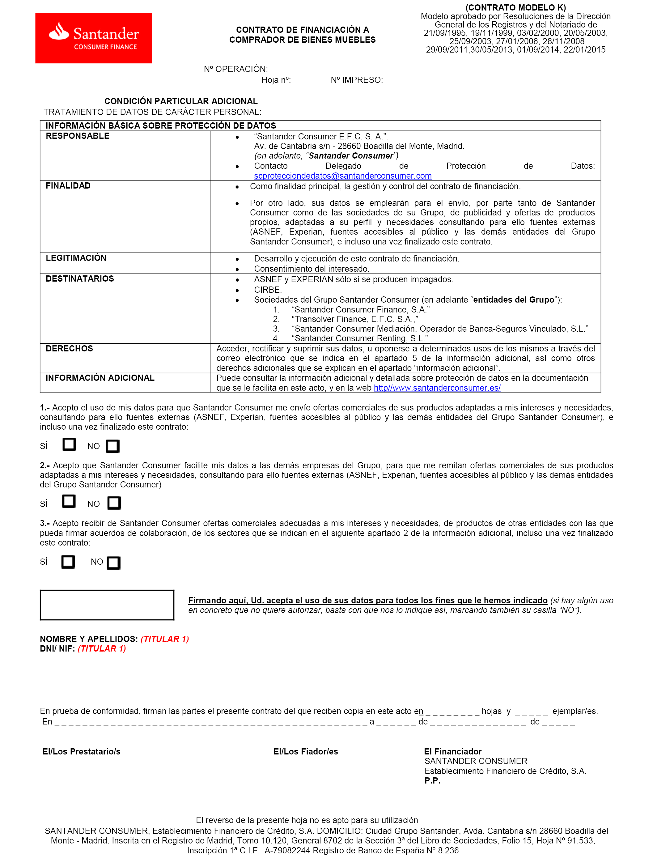 BOE-A-2018-15269 Resolución de 6 de septiembre de 2018, de la Dirección  General de los Registros y del Notariado, por la que se aprueban las  modificaciones introducidas en el modelo de contrato de