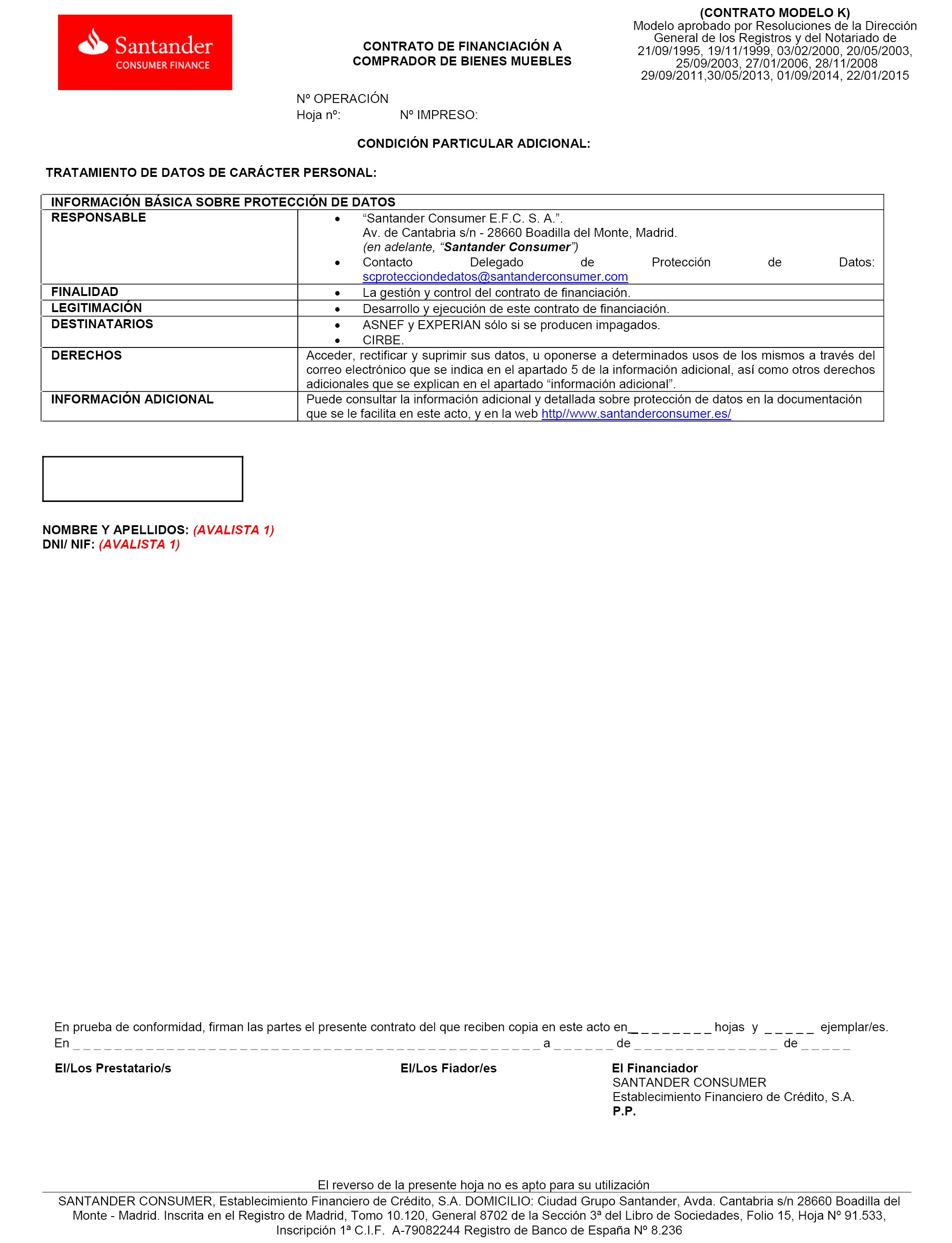 BOE-A-2018-15269 Resolución de 6 de septiembre de 2018, de la Dirección  General de los Registros y del Notariado, por la que se aprueban las  modificaciones introducidas en el modelo de contrato de