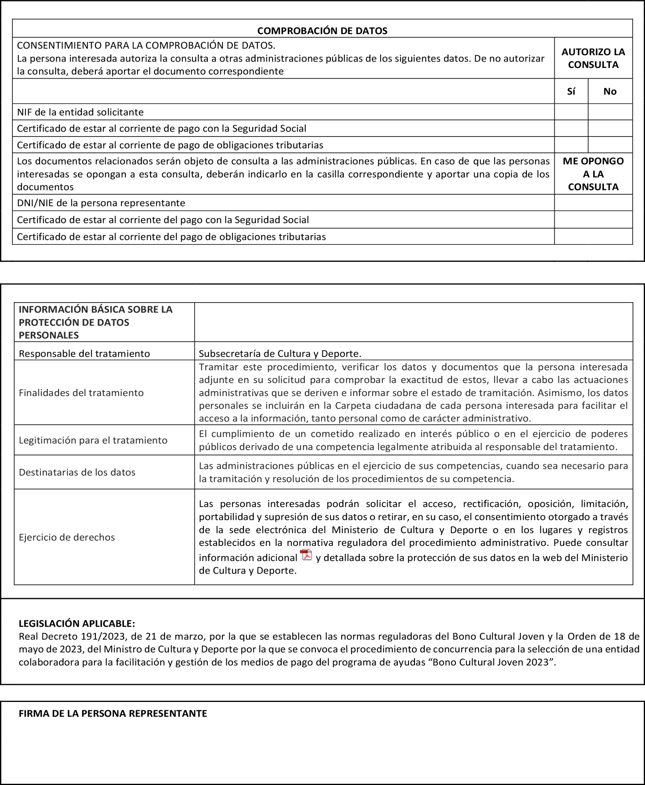 BOE-A-2023-11875 Orden CUD/496/2023, de 18 de mayo, por la que se convoca  el procedimiento de concurrencia para la selección de una entidad  colaboradora para la facilitación y gestión de los medios de