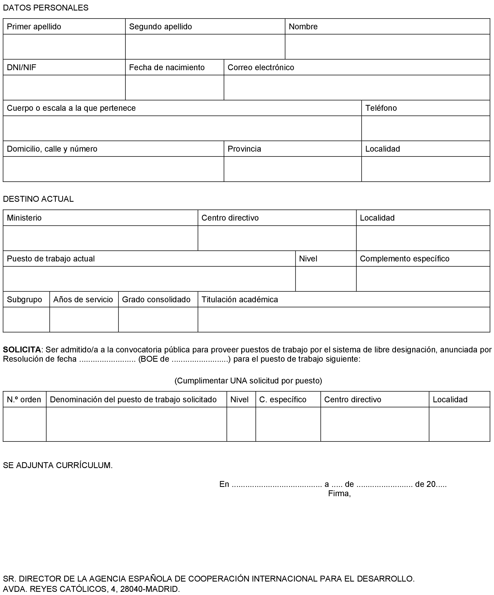 Imagen del artículo Resolución de 1 de octubre de 2024, de la Agencia Española de Cooperación Internacional para el Desarrollo, por la que se convocan puestos de trabajo por el sistema de libre designación.