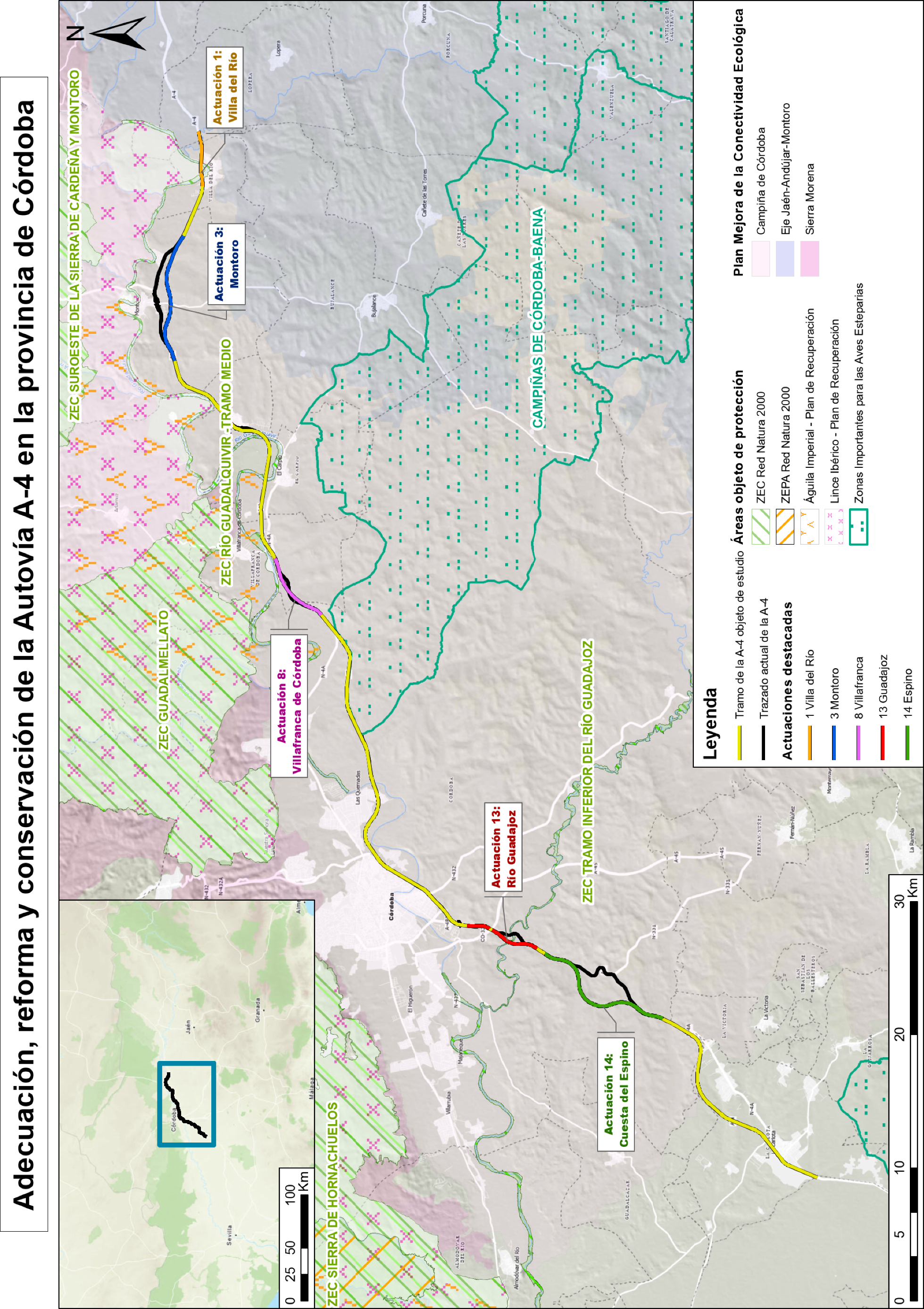Imagen del artículo Resolución de 4 de octubre de 2024, de la Dirección General de Calidad y Evaluación Ambiental, por la que se formula declaración de impacto ambiental del proyecto «Adecuación, reforma y conservación del corredor de Andalucía. Autovía A-4 P.PK.K. 347,5 a 435,6. Tramo: límite de provincia de Jaén-Límite de provincia de Sevilla».