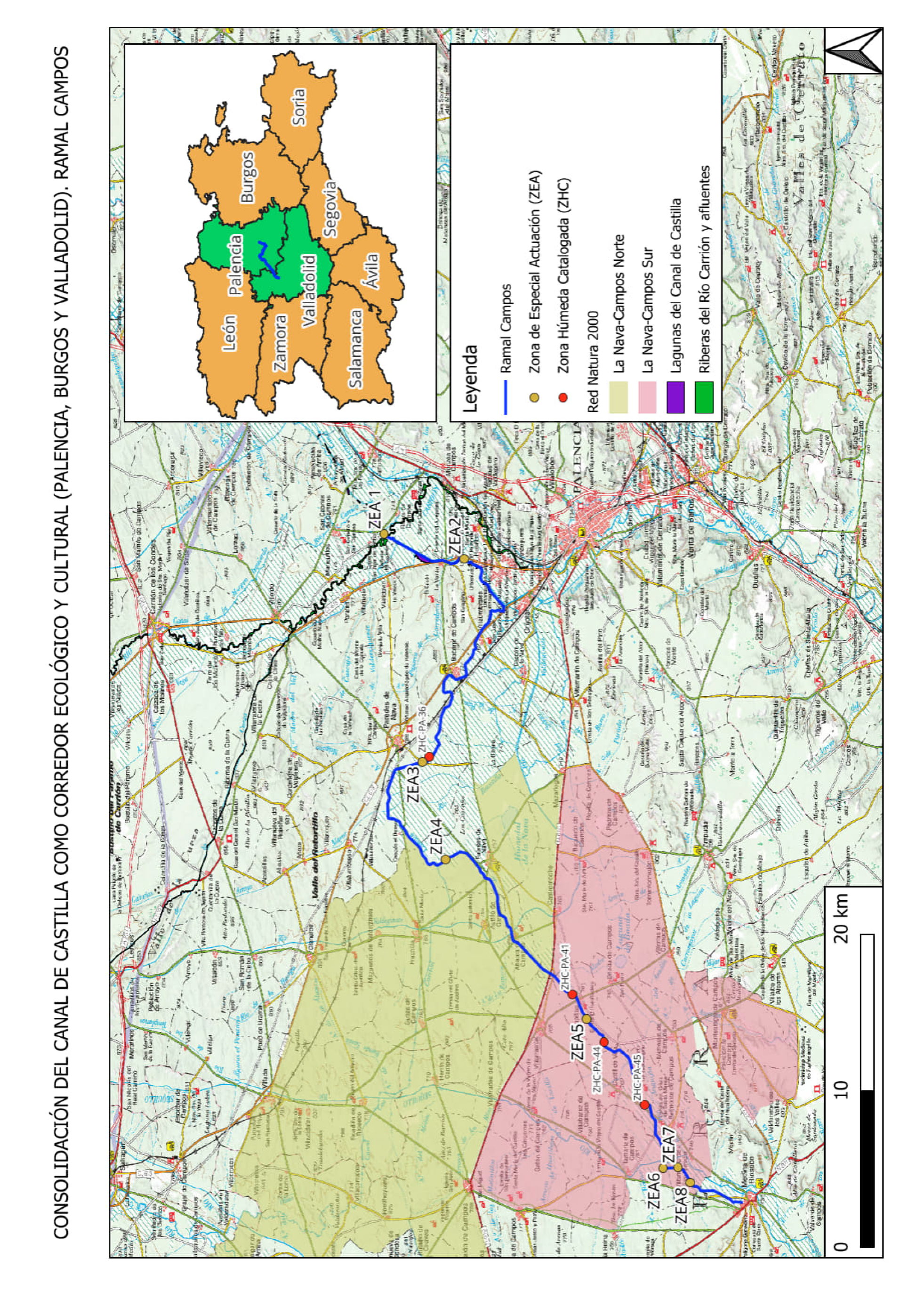 Imagen del artículo Resolución de 28 de octubre de 2024, de la Dirección General de Calidad y Evaluación Ambiental, por la que se formula informe de impacto ambiental del proyecto «Consolidación del Canal de Castilla como corredor ecológico y cultural (Palencia, Burgos y Valladolid). Ramal Campos».