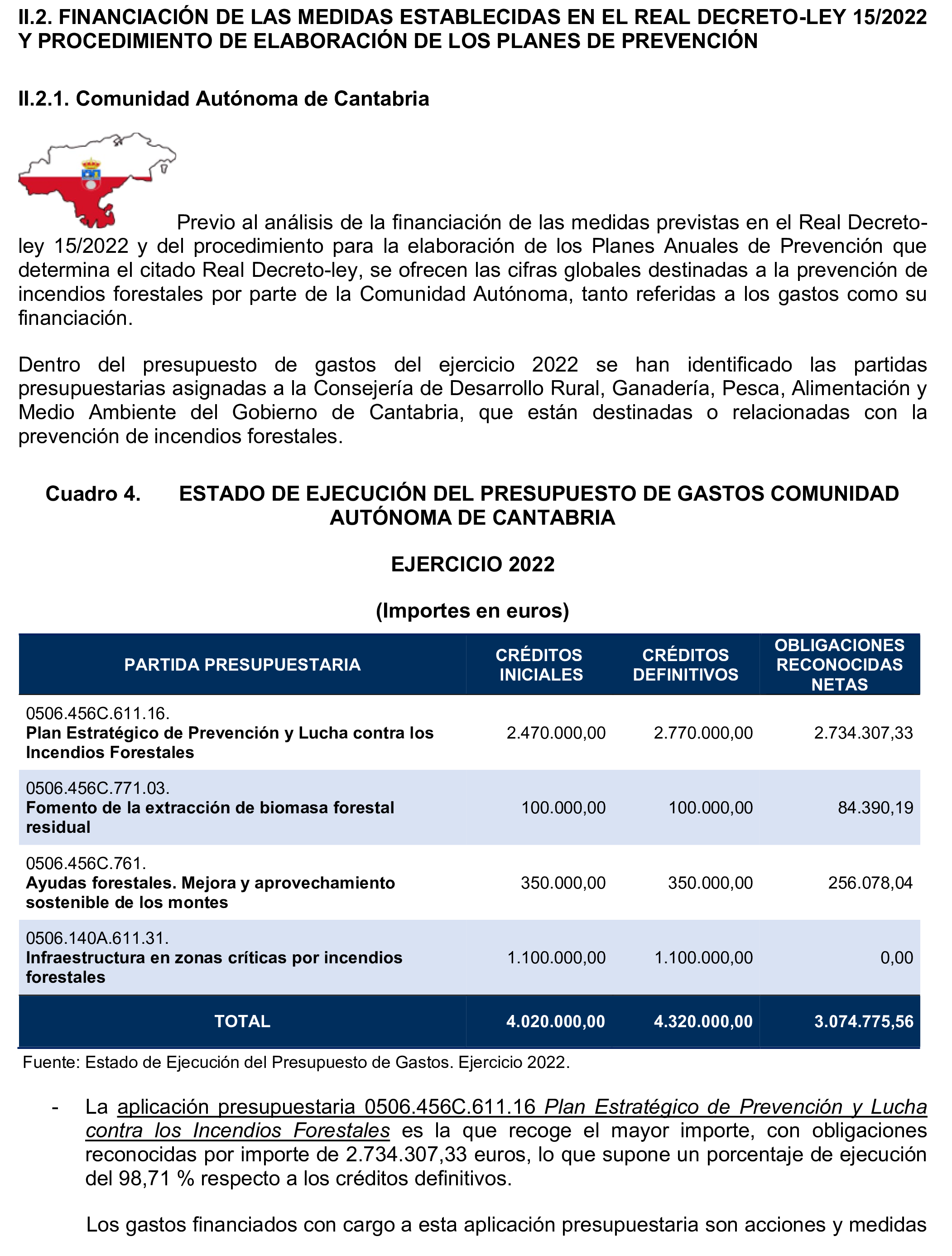 Imagen del artículo Resolución de 17 de septiembre de 2024, aprobada por la Comisión Mixta para las Relaciones con el Tribunal de Cuentas, en relación con el Informe de fiscalización ¿Han adaptado las Comunidades Autónomas de Cantabria y Extremadura sus planes de prevención, vigilancia y extinción de incendios forestales a las condiciones actuales de expansión y de desestacionalización de los incendios?