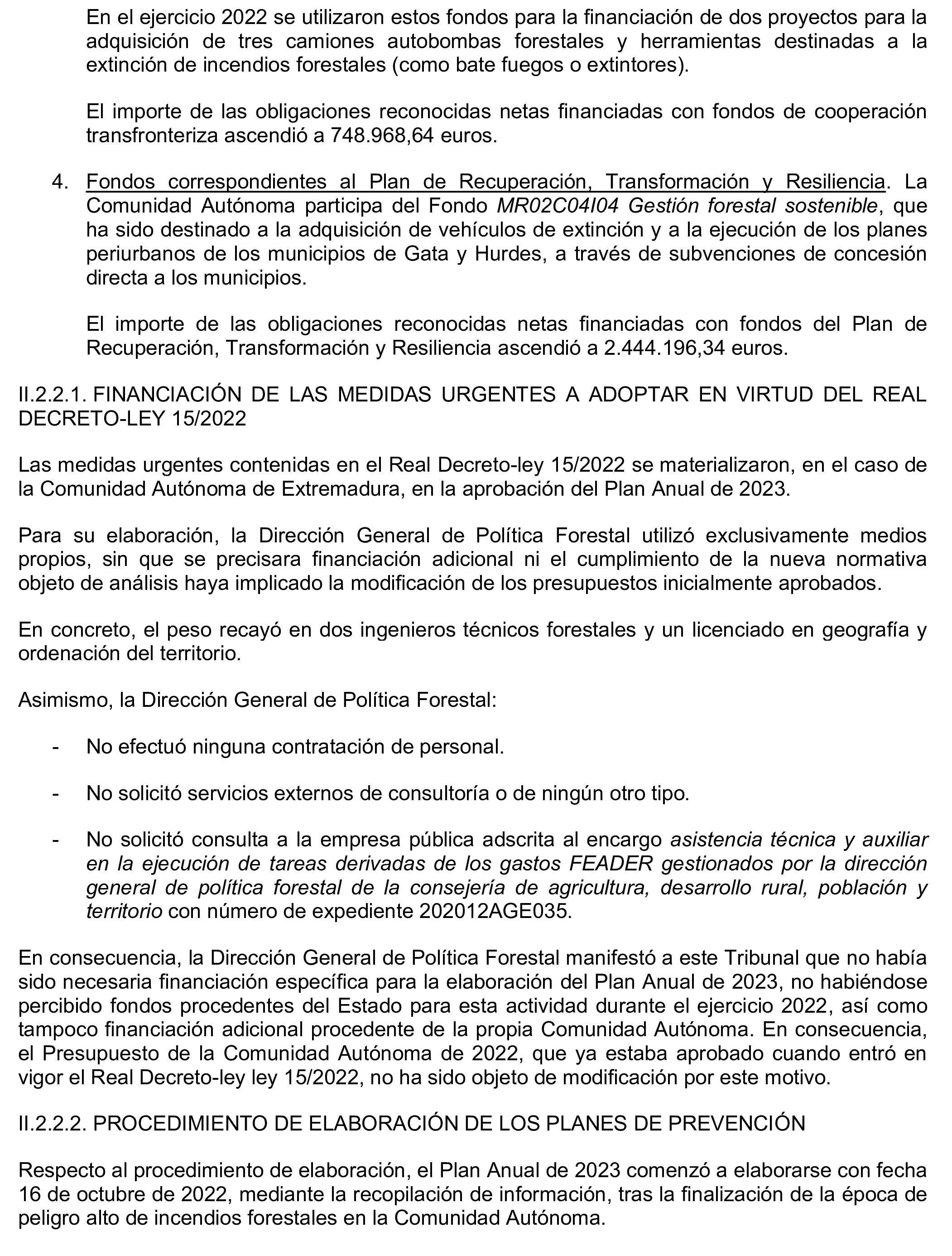 Imagen del artículo Resolución de 17 de septiembre de 2024, aprobada por la Comisión Mixta para las Relaciones con el Tribunal de Cuentas, en relación con el Informe de fiscalización ¿Han adaptado las Comunidades Autónomas de Cantabria y Extremadura sus planes de prevención, vigilancia y extinción de incendios forestales a las condiciones actuales de expansión y de desestacionalización de los incendios?