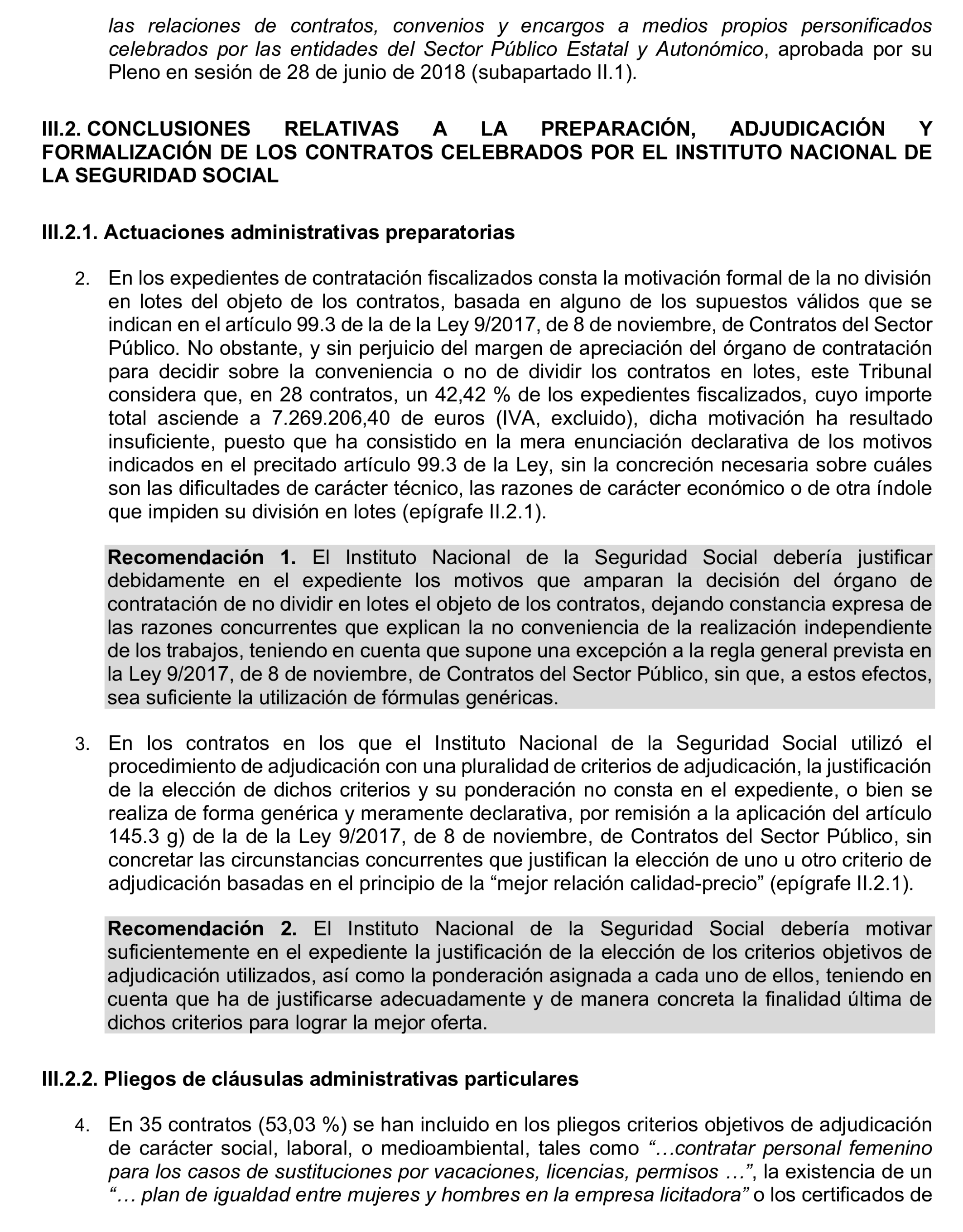 Imagen del artículo Resolución de 17 de septiembre de 2024, aprobada por la Comisión Mixta para las Relaciones con el Tribunal de Cuentas, en relación con el Informe de fiscalización de la contratación celebrada por el Instituto Nacional de la Seguridad Social, ejercicio 2021.