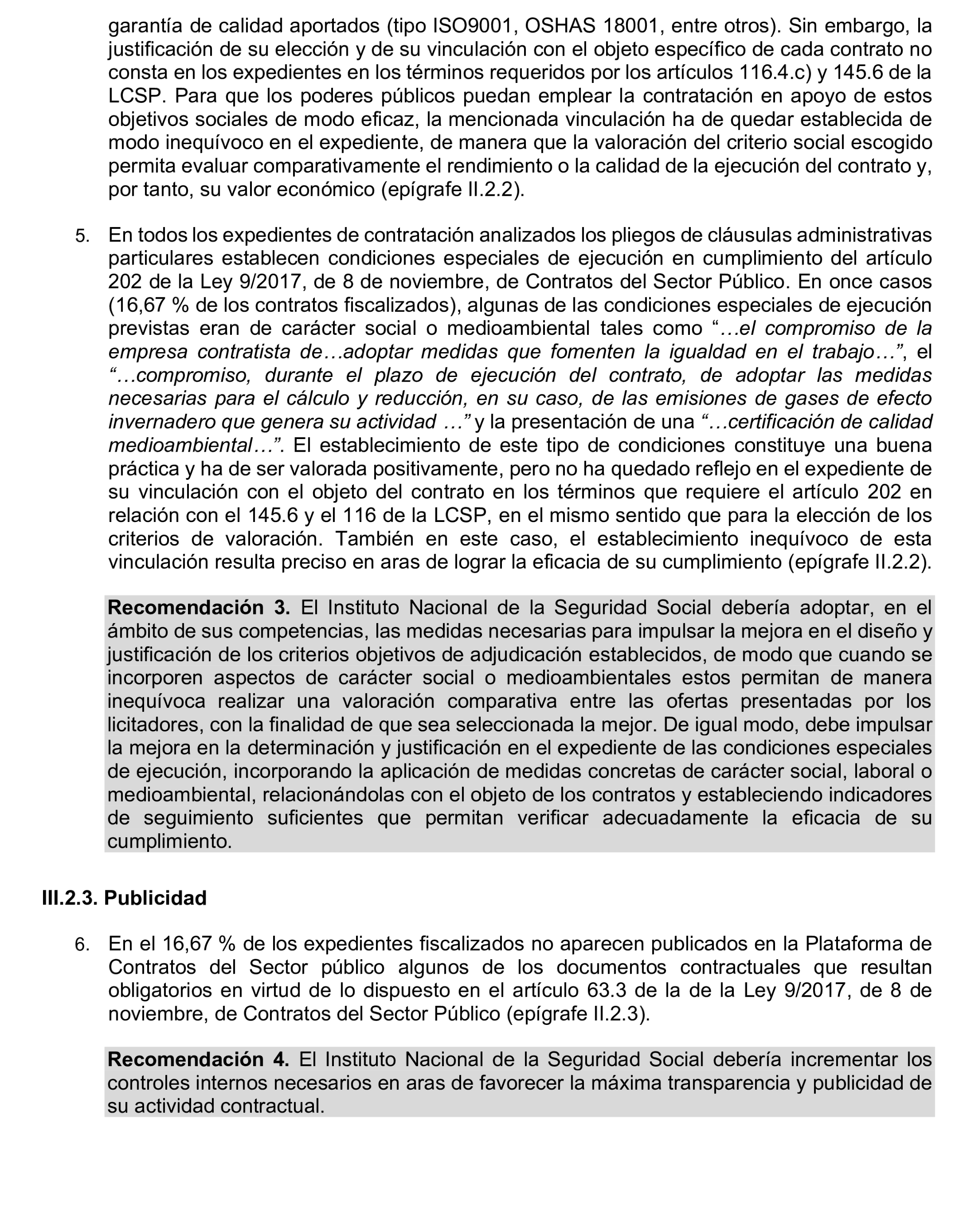 Imagen del artículo Resolución de 17 de septiembre de 2024, aprobada por la Comisión Mixta para las Relaciones con el Tribunal de Cuentas, en relación con el Informe de fiscalización de la contratación celebrada por el Instituto Nacional de la Seguridad Social, ejercicio 2021.