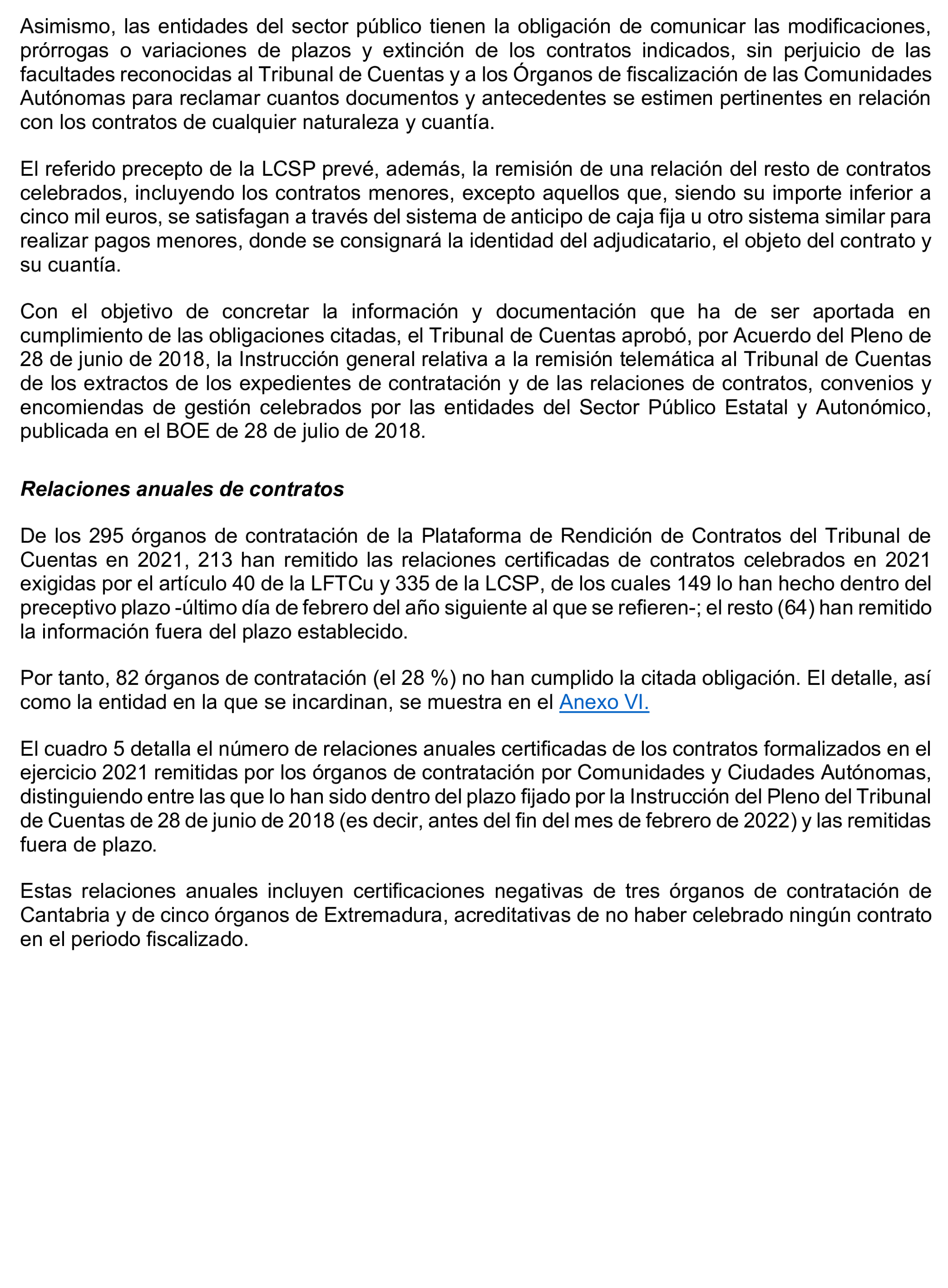 Imagen del artículo Resolución de 17 de septiembre de 2024, aprobada por la Comisión Mixta para las Relaciones con el Tribunal de Cuentas, en relación con el Informe de fiscalización de la contratación de las comunidades autónomas y ciudades autónomas sin órgano de control externo propio, ejercicio 2021.