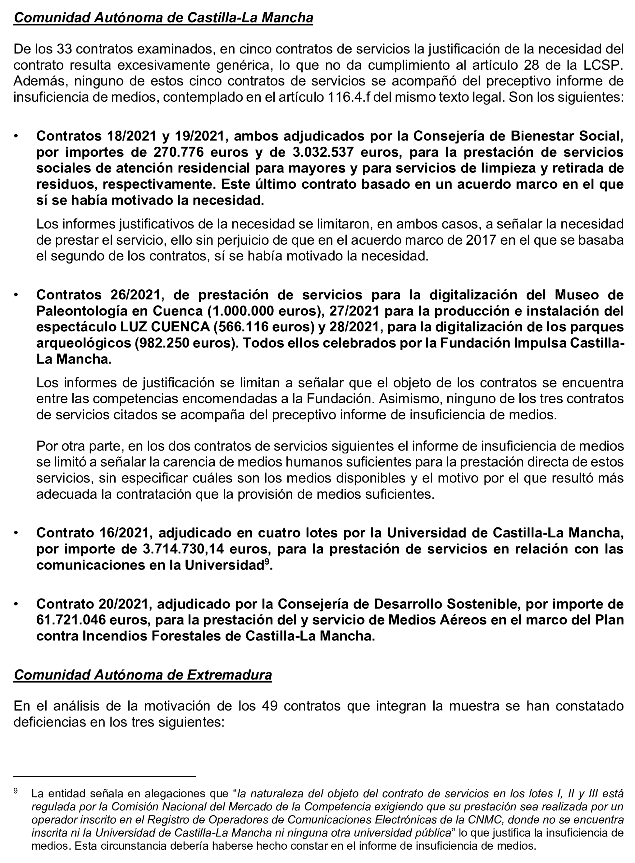 Imagen del artículo Resolución de 17 de septiembre de 2024, aprobada por la Comisión Mixta para las Relaciones con el Tribunal de Cuentas, en relación con el Informe de fiscalización de la contratación de las comunidades autónomas y ciudades autónomas sin órgano de control externo propio, ejercicio 2021.
