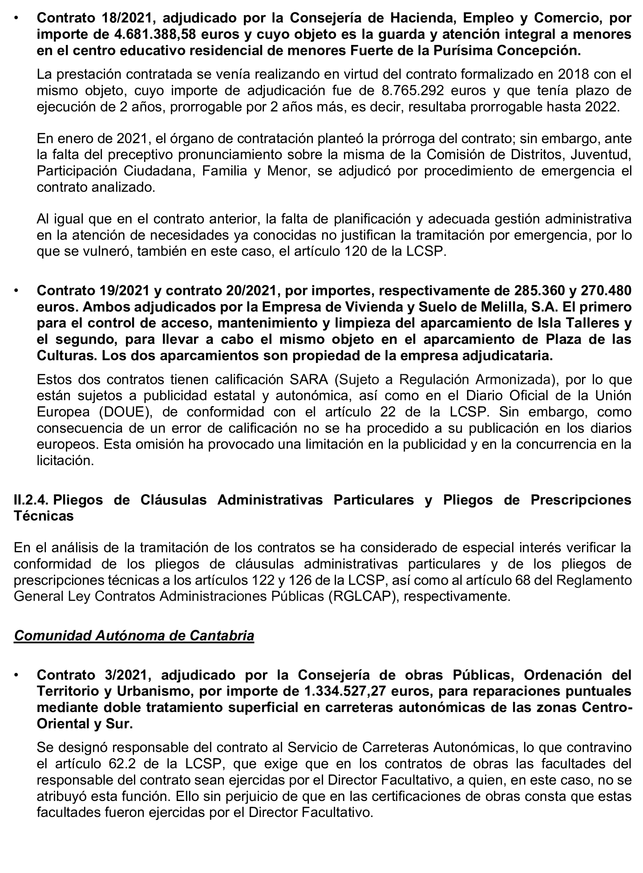 Imagen del artículo Resolución de 17 de septiembre de 2024, aprobada por la Comisión Mixta para las Relaciones con el Tribunal de Cuentas, en relación con el Informe de fiscalización de la contratación de las comunidades autónomas y ciudades autónomas sin órgano de control externo propio, ejercicio 2021.
