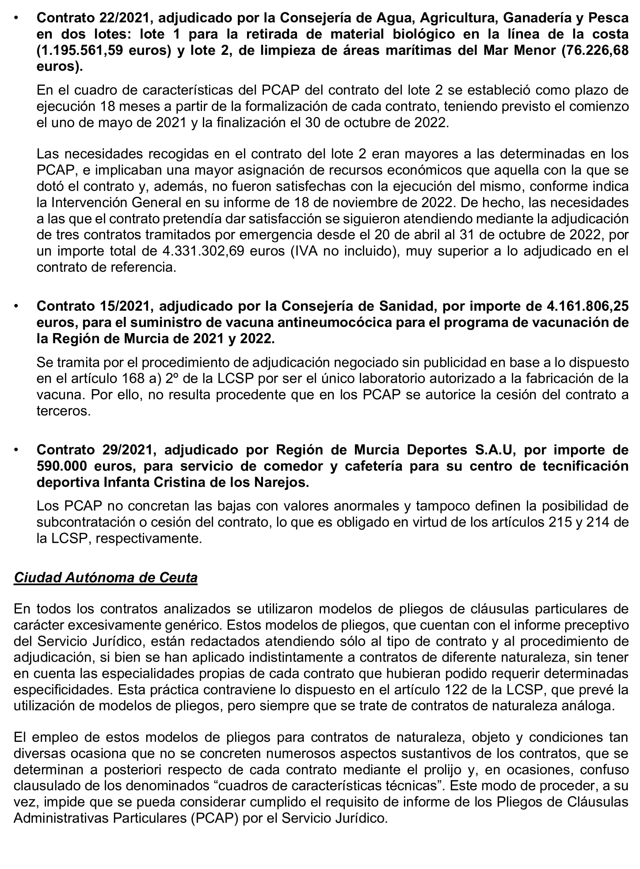 Imagen del artículo Resolución de 17 de septiembre de 2024, aprobada por la Comisión Mixta para las Relaciones con el Tribunal de Cuentas, en relación con el Informe de fiscalización de la contratación de las comunidades autónomas y ciudades autónomas sin órgano de control externo propio, ejercicio 2021.