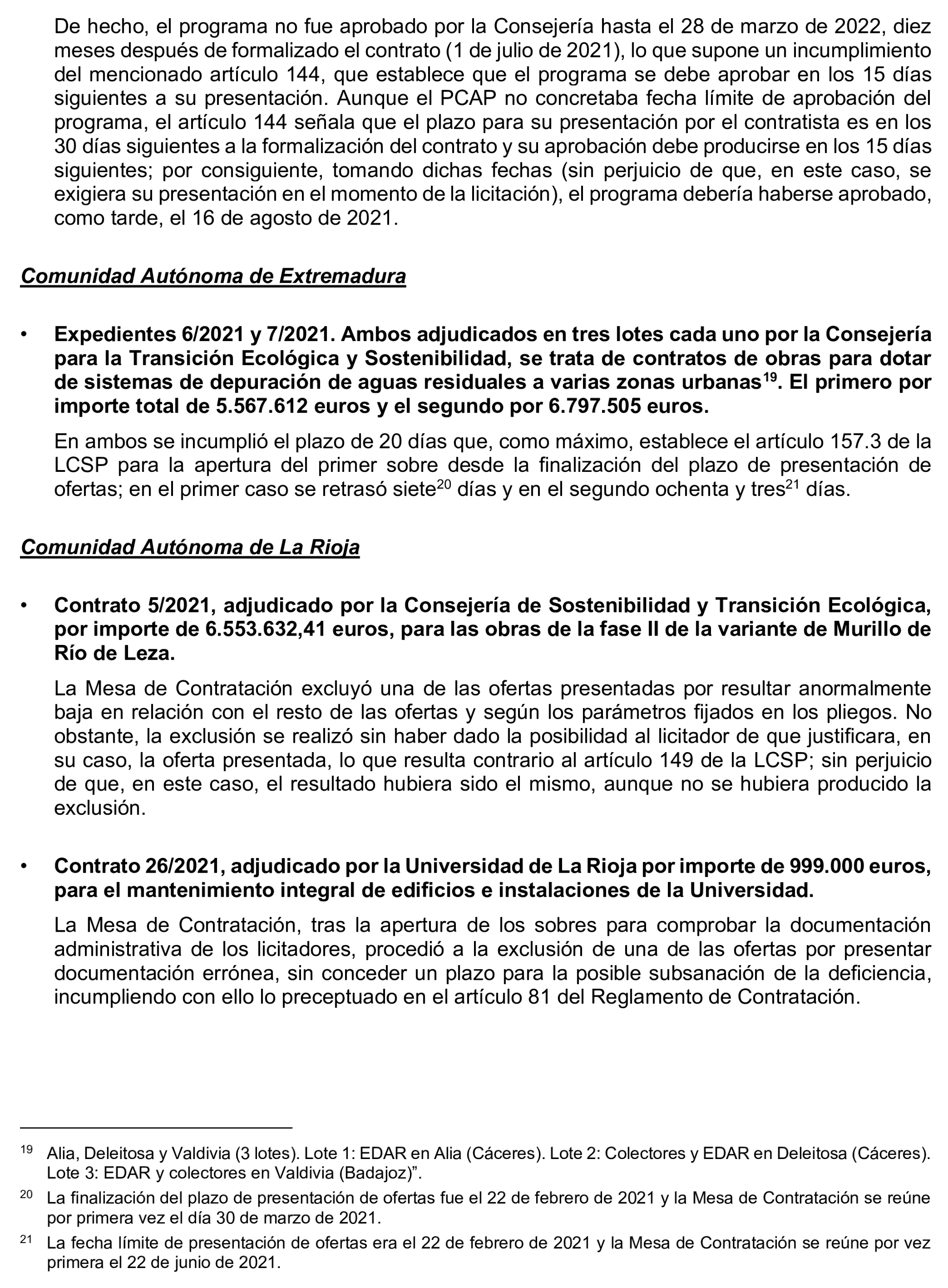 Imagen del artículo Resolución de 17 de septiembre de 2024, aprobada por la Comisión Mixta para las Relaciones con el Tribunal de Cuentas, en relación con el Informe de fiscalización de la contratación de las comunidades autónomas y ciudades autónomas sin órgano de control externo propio, ejercicio 2021.