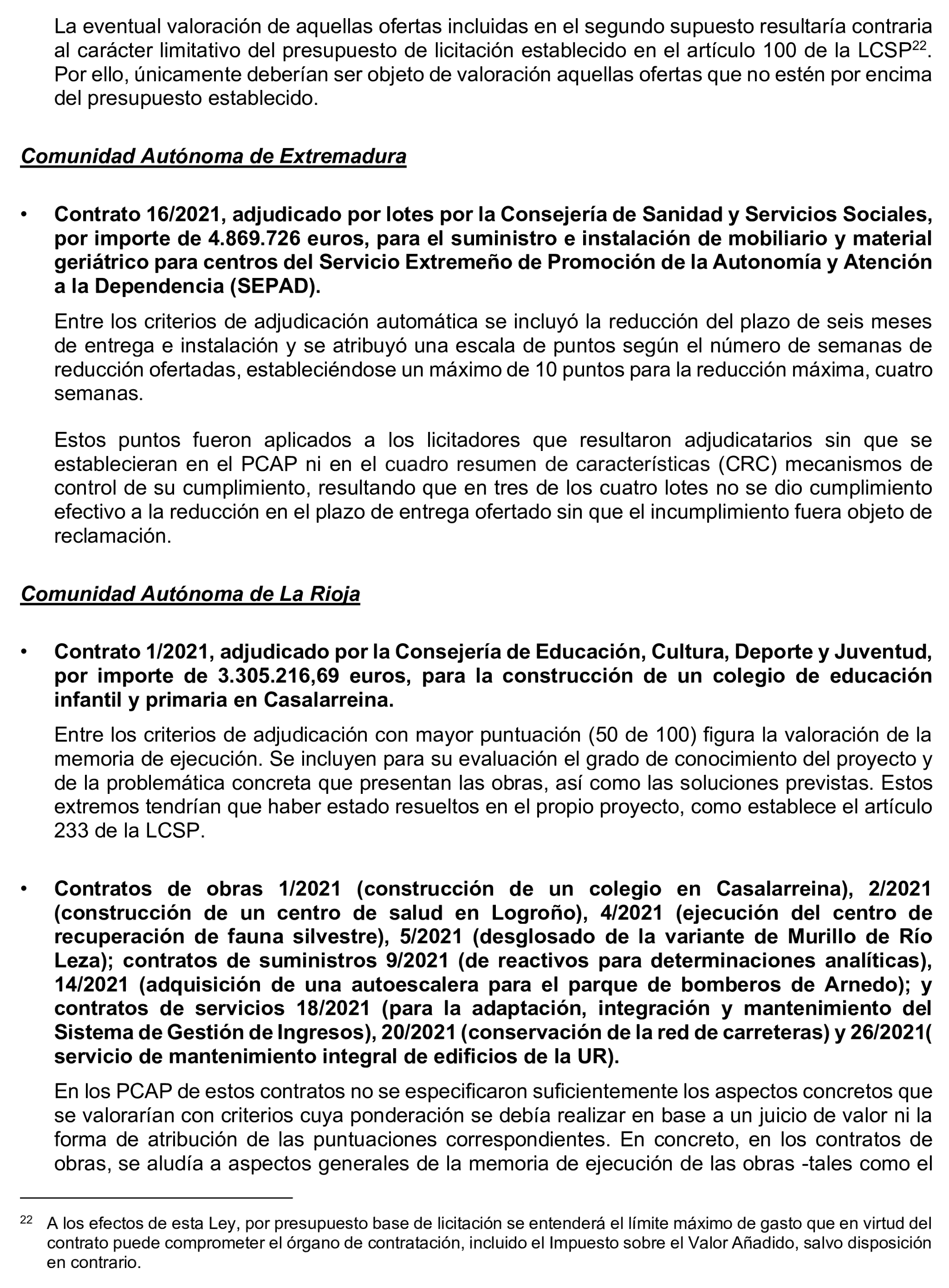 Imagen del artículo Resolución de 17 de septiembre de 2024, aprobada por la Comisión Mixta para las Relaciones con el Tribunal de Cuentas, en relación con el Informe de fiscalización de la contratación de las comunidades autónomas y ciudades autónomas sin órgano de control externo propio, ejercicio 2021.