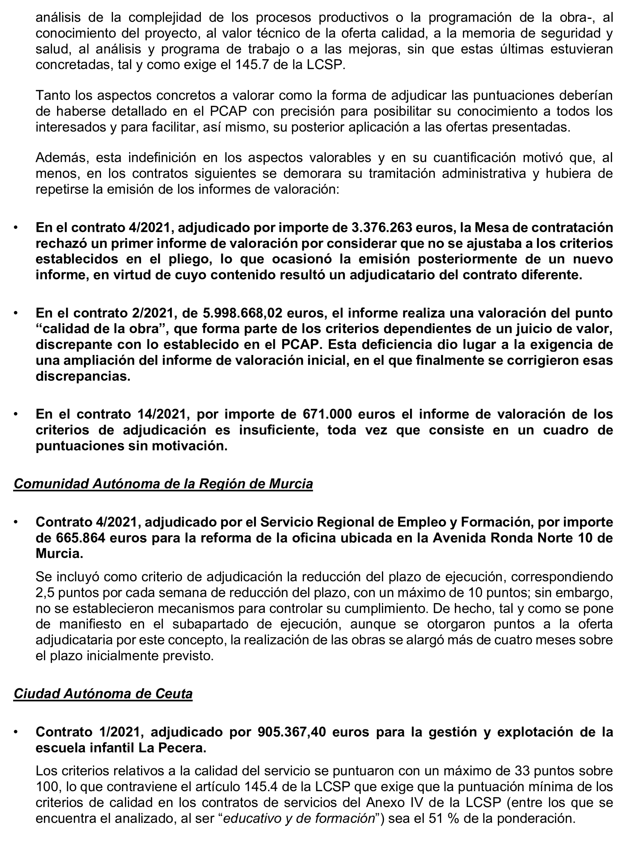 Imagen del artículo Resolución de 17 de septiembre de 2024, aprobada por la Comisión Mixta para las Relaciones con el Tribunal de Cuentas, en relación con el Informe de fiscalización de la contratación de las comunidades autónomas y ciudades autónomas sin órgano de control externo propio, ejercicio 2021.