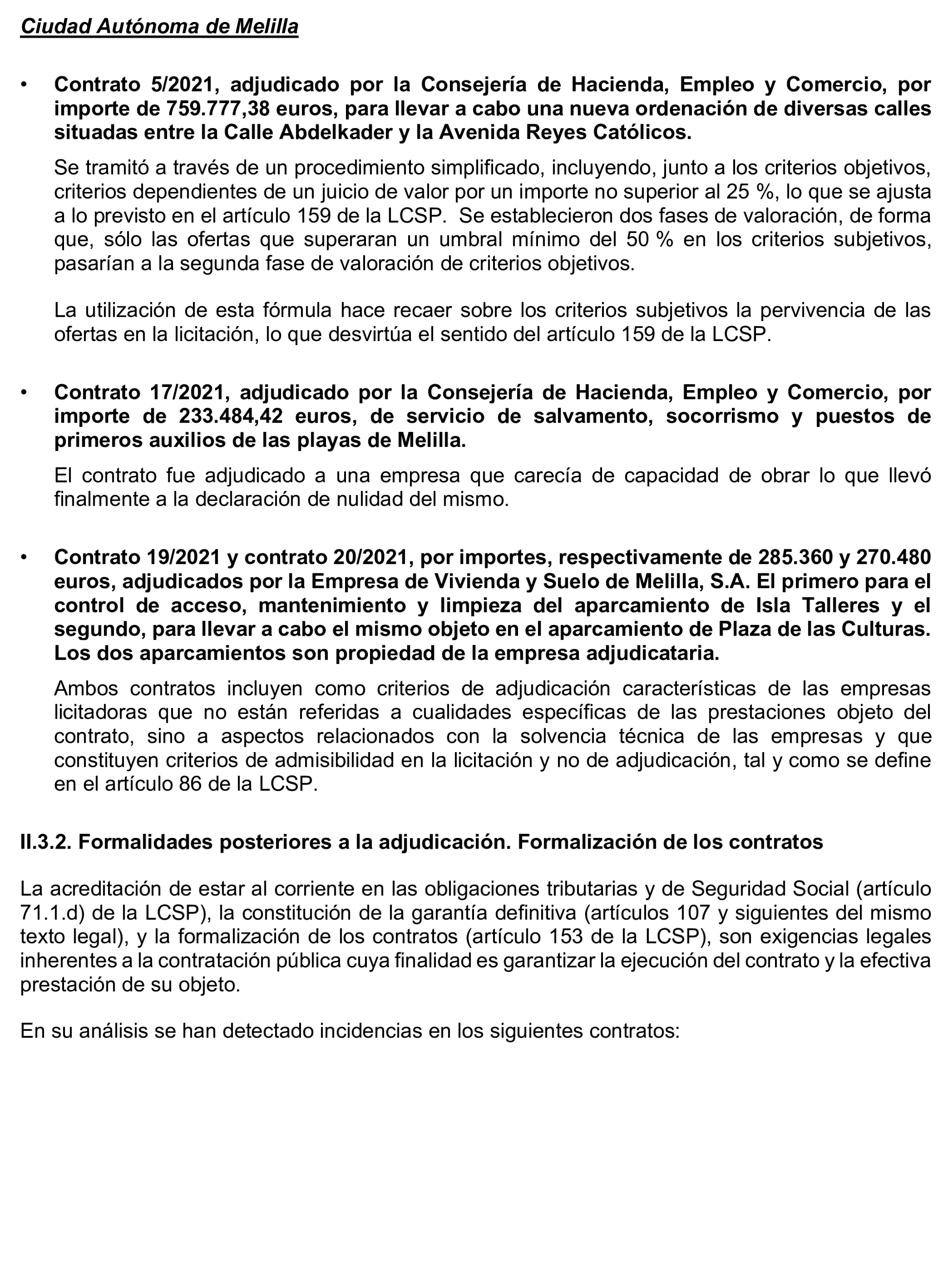 Imagen del artículo Resolución de 17 de septiembre de 2024, aprobada por la Comisión Mixta para las Relaciones con el Tribunal de Cuentas, en relación con el Informe de fiscalización de la contratación de las comunidades autónomas y ciudades autónomas sin órgano de control externo propio, ejercicio 2021.