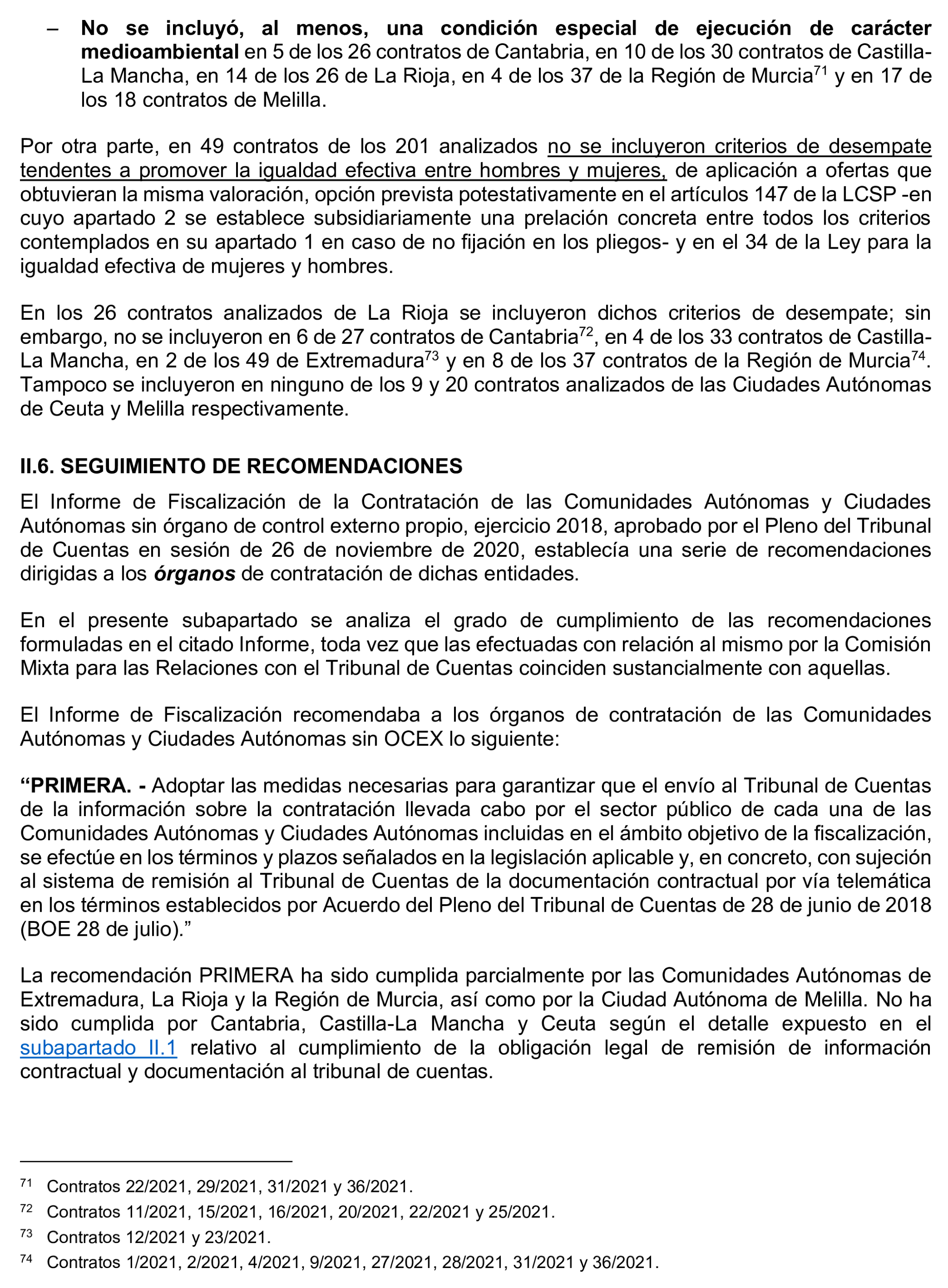 Imagen del artículo Resolución de 17 de septiembre de 2024, aprobada por la Comisión Mixta para las Relaciones con el Tribunal de Cuentas, en relación con el Informe de fiscalización de la contratación de las comunidades autónomas y ciudades autónomas sin órgano de control externo propio, ejercicio 2021.