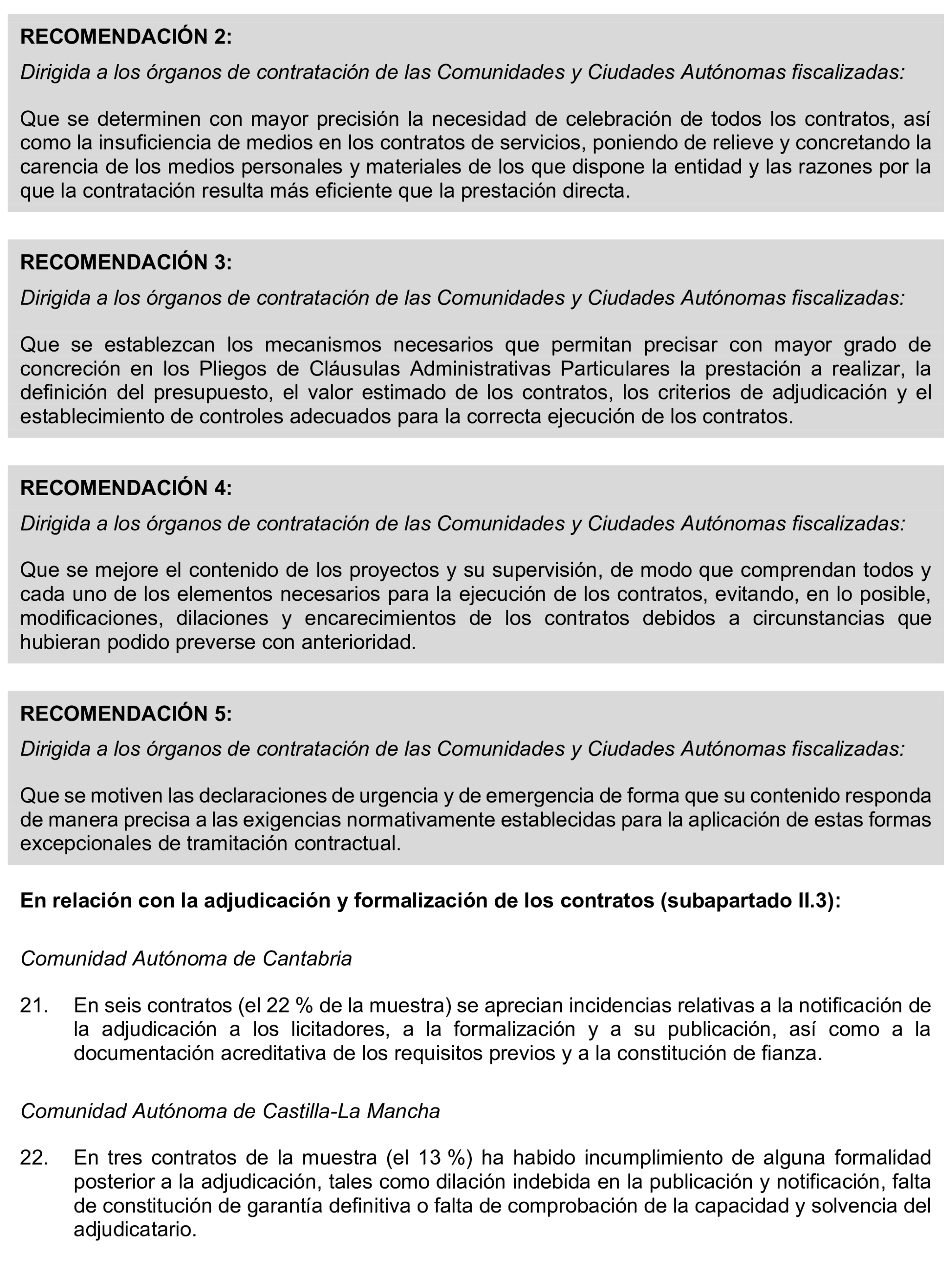 Imagen del artículo Resolución de 17 de septiembre de 2024, aprobada por la Comisión Mixta para las Relaciones con el Tribunal de Cuentas, en relación con el Informe de fiscalización de la contratación de las comunidades autónomas y ciudades autónomas sin órgano de control externo propio, ejercicio 2021.