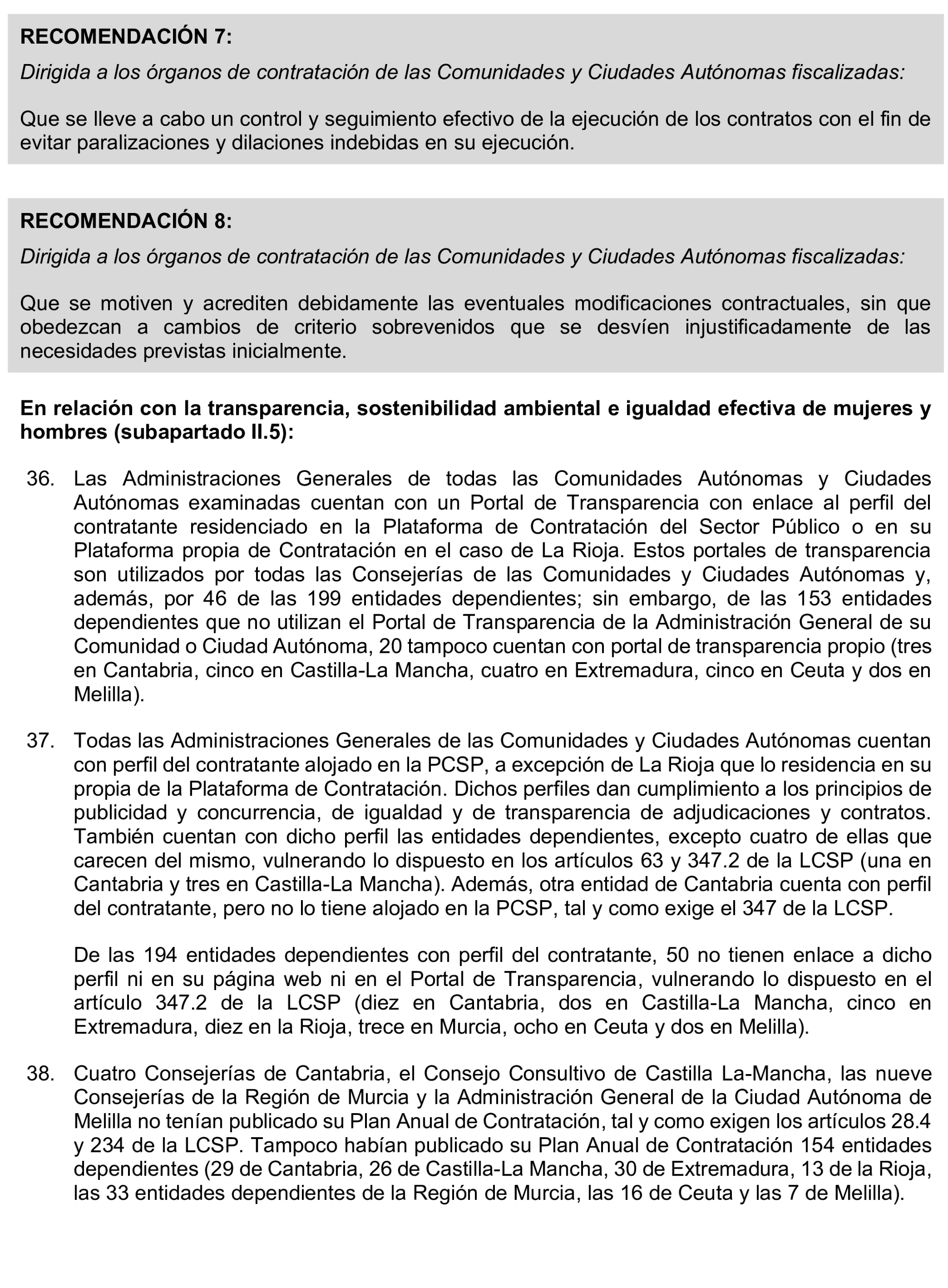Imagen del artículo Resolución de 17 de septiembre de 2024, aprobada por la Comisión Mixta para las Relaciones con el Tribunal de Cuentas, en relación con el Informe de fiscalización de la contratación de las comunidades autónomas y ciudades autónomas sin órgano de control externo propio, ejercicio 2021.