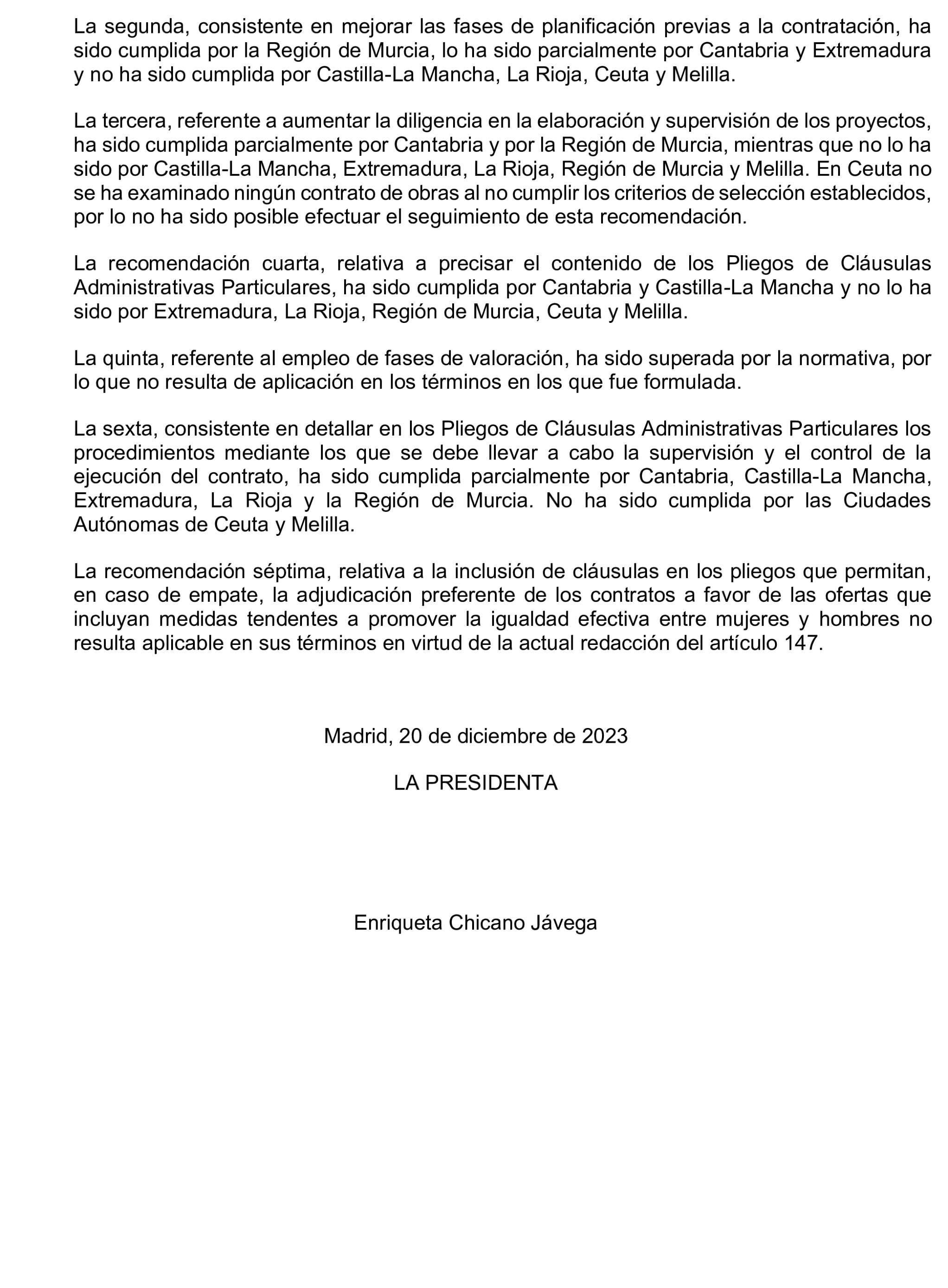 Imagen del artículo Resolución de 17 de septiembre de 2024, aprobada por la Comisión Mixta para las Relaciones con el Tribunal de Cuentas, en relación con el Informe de fiscalización de la contratación de las comunidades autónomas y ciudades autónomas sin órgano de control externo propio, ejercicio 2021.