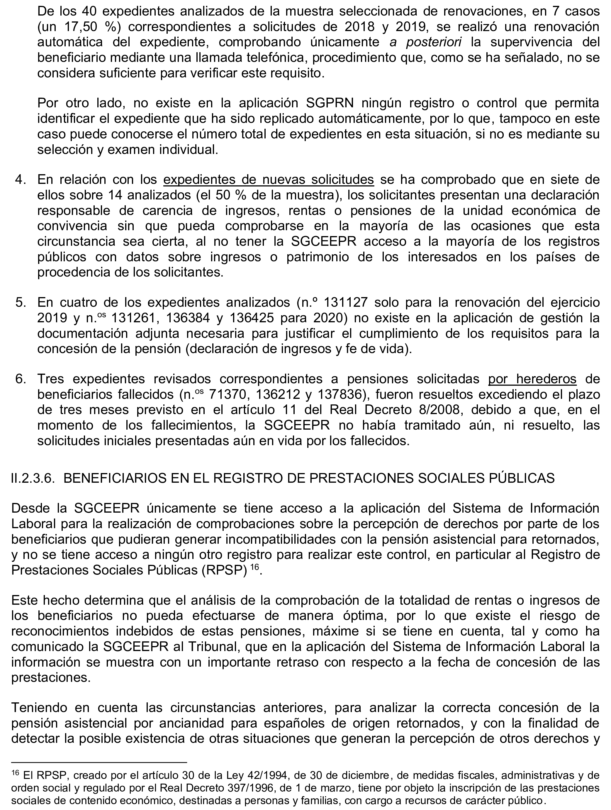 Imagen del artículo Resolución de 17 de septiembre de 2024, aprobada por la Comisión Mixta para las Relaciones con el Tribunal de Cuentas, en relación con el Informe de fiscalización de la gestión de las pensiones, prestaciones y ayudas justificadas en el ejercicio 2021 con cargo al Programa 231B «Acciones en favor de los emigrantes».