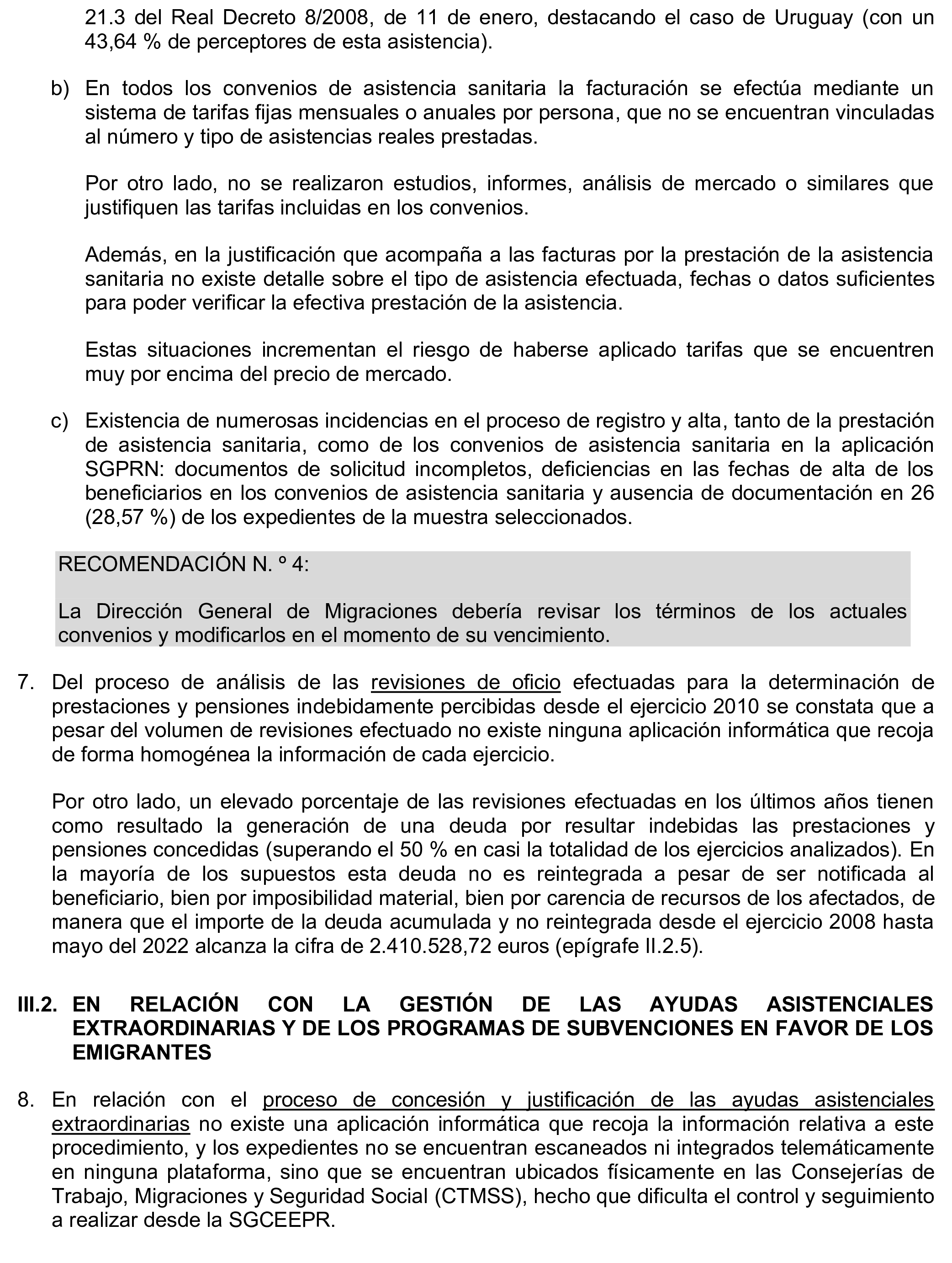 Imagen del artículo Resolución de 17 de septiembre de 2024, aprobada por la Comisión Mixta para las Relaciones con el Tribunal de Cuentas, en relación con el Informe de fiscalización de la gestión de las pensiones, prestaciones y ayudas justificadas en el ejercicio 2021 con cargo al Programa 231B «Acciones en favor de los emigrantes».