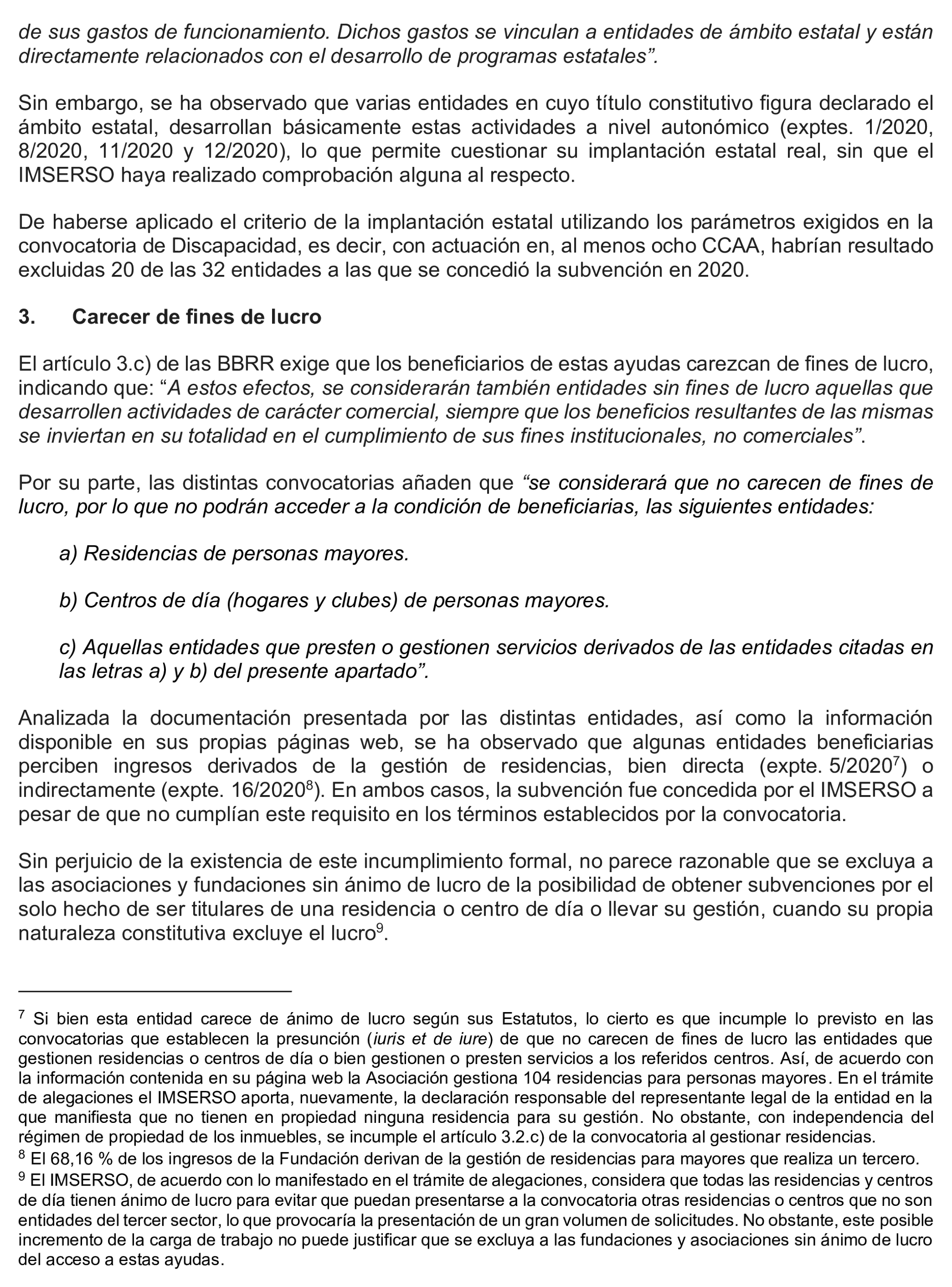 Imagen del artículo Resolución de 17 de septiembre de 2024, aprobada por la Comisión Mixta para las Relaciones con el Tribunal de Cuentas, en relación con el Informe de fiscalización de las subvenciones de régimen general concedidas por el Instituto de Mayores y Servicios Sociales en el área de atención a mayores, ejercicio 2020.