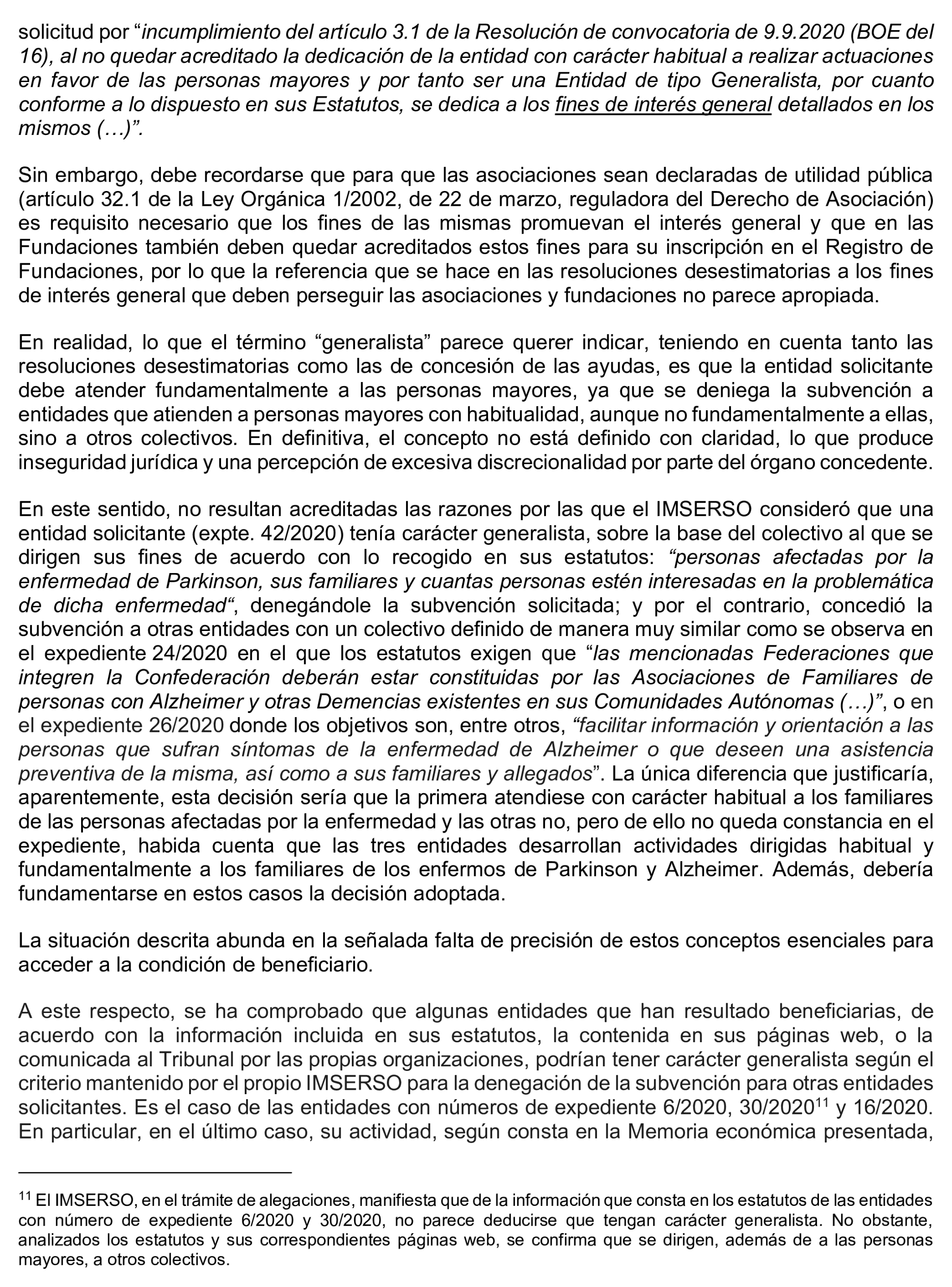 Imagen del artículo Resolución de 17 de septiembre de 2024, aprobada por la Comisión Mixta para las Relaciones con el Tribunal de Cuentas, en relación con el Informe de fiscalización de las subvenciones de régimen general concedidas por el Instituto de Mayores y Servicios Sociales en el área de atención a mayores, ejercicio 2020.