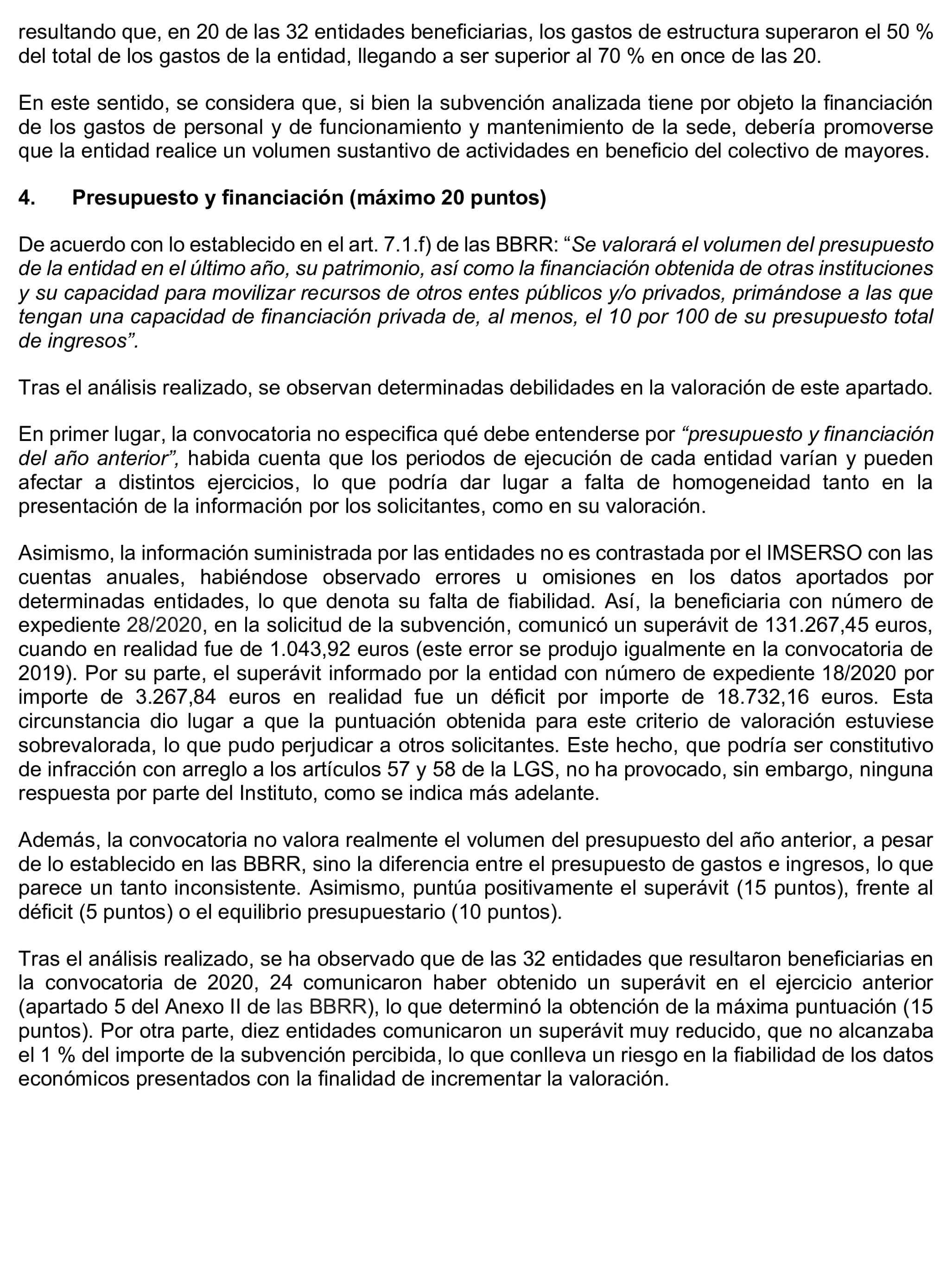 Imagen del artículo Resolución de 17 de septiembre de 2024, aprobada por la Comisión Mixta para las Relaciones con el Tribunal de Cuentas, en relación con el Informe de fiscalización de las subvenciones de régimen general concedidas por el Instituto de Mayores y Servicios Sociales en el área de atención a mayores, ejercicio 2020.