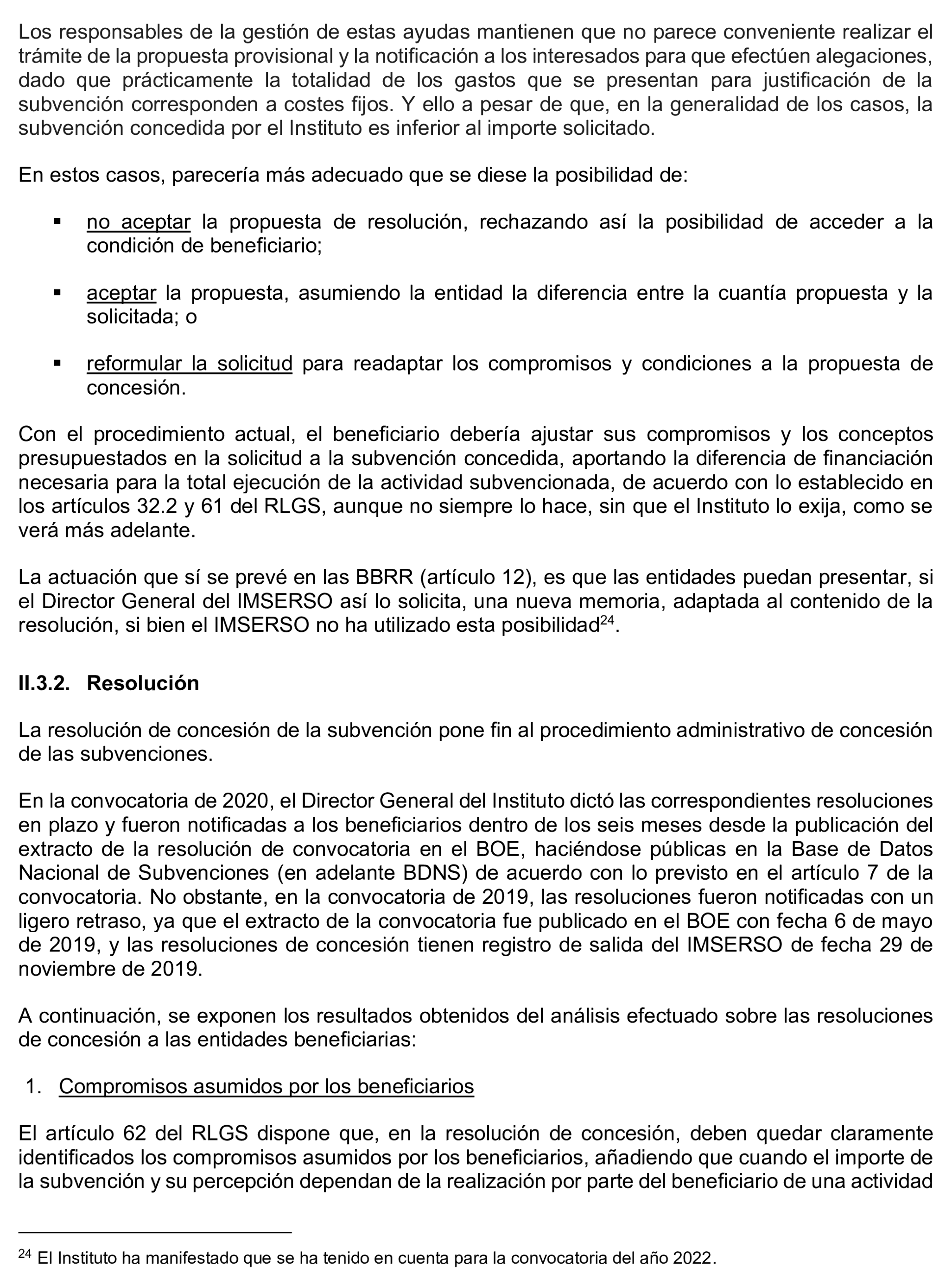 Imagen del artículo Resolución de 17 de septiembre de 2024, aprobada por la Comisión Mixta para las Relaciones con el Tribunal de Cuentas, en relación con el Informe de fiscalización de las subvenciones de régimen general concedidas por el Instituto de Mayores y Servicios Sociales en el área de atención a mayores, ejercicio 2020.