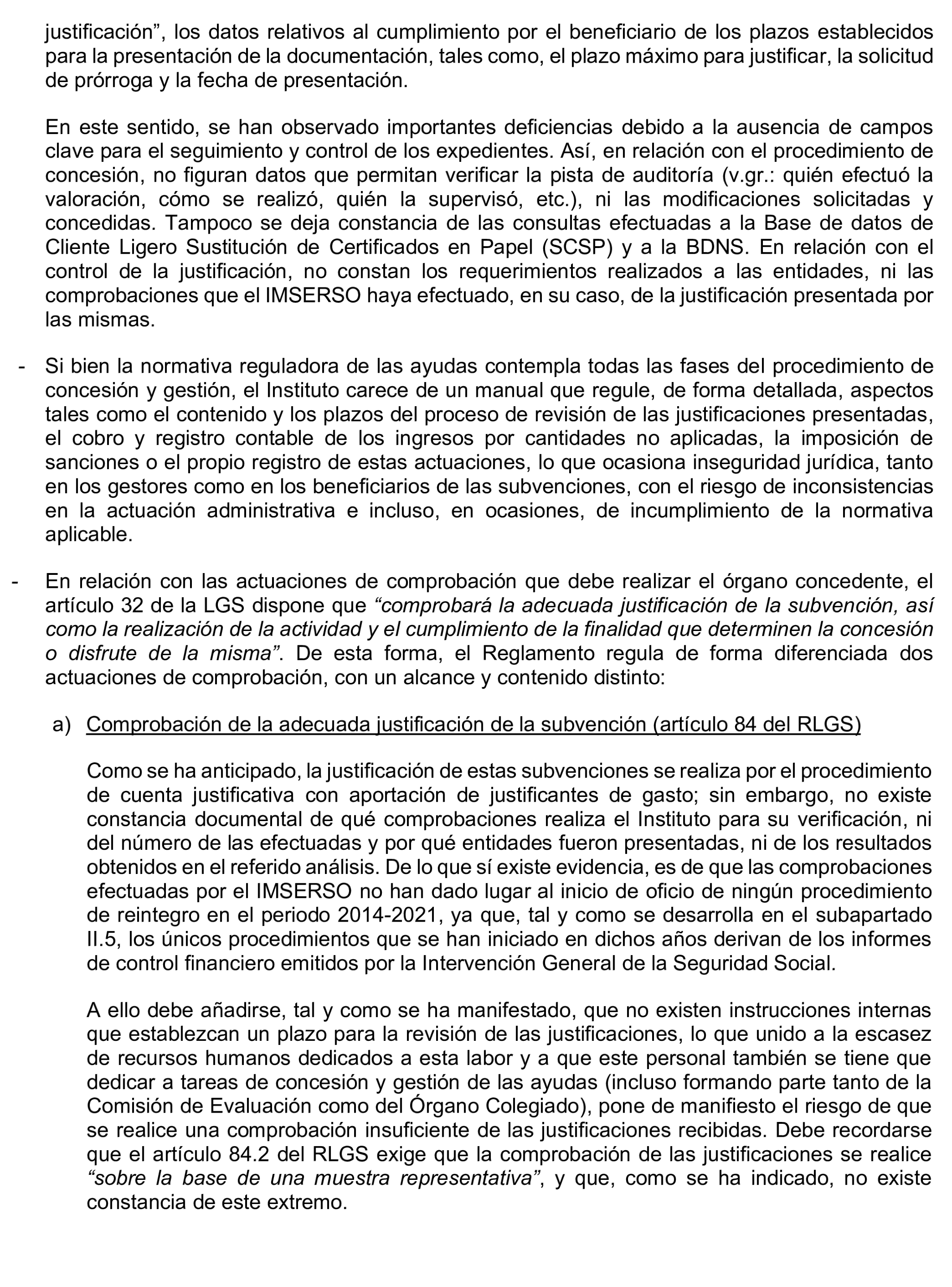 Imagen del artículo Resolución de 17 de septiembre de 2024, aprobada por la Comisión Mixta para las Relaciones con el Tribunal de Cuentas, en relación con el Informe de fiscalización de las subvenciones de régimen general concedidas por el Instituto de Mayores y Servicios Sociales en el área de atención a mayores, ejercicio 2020.