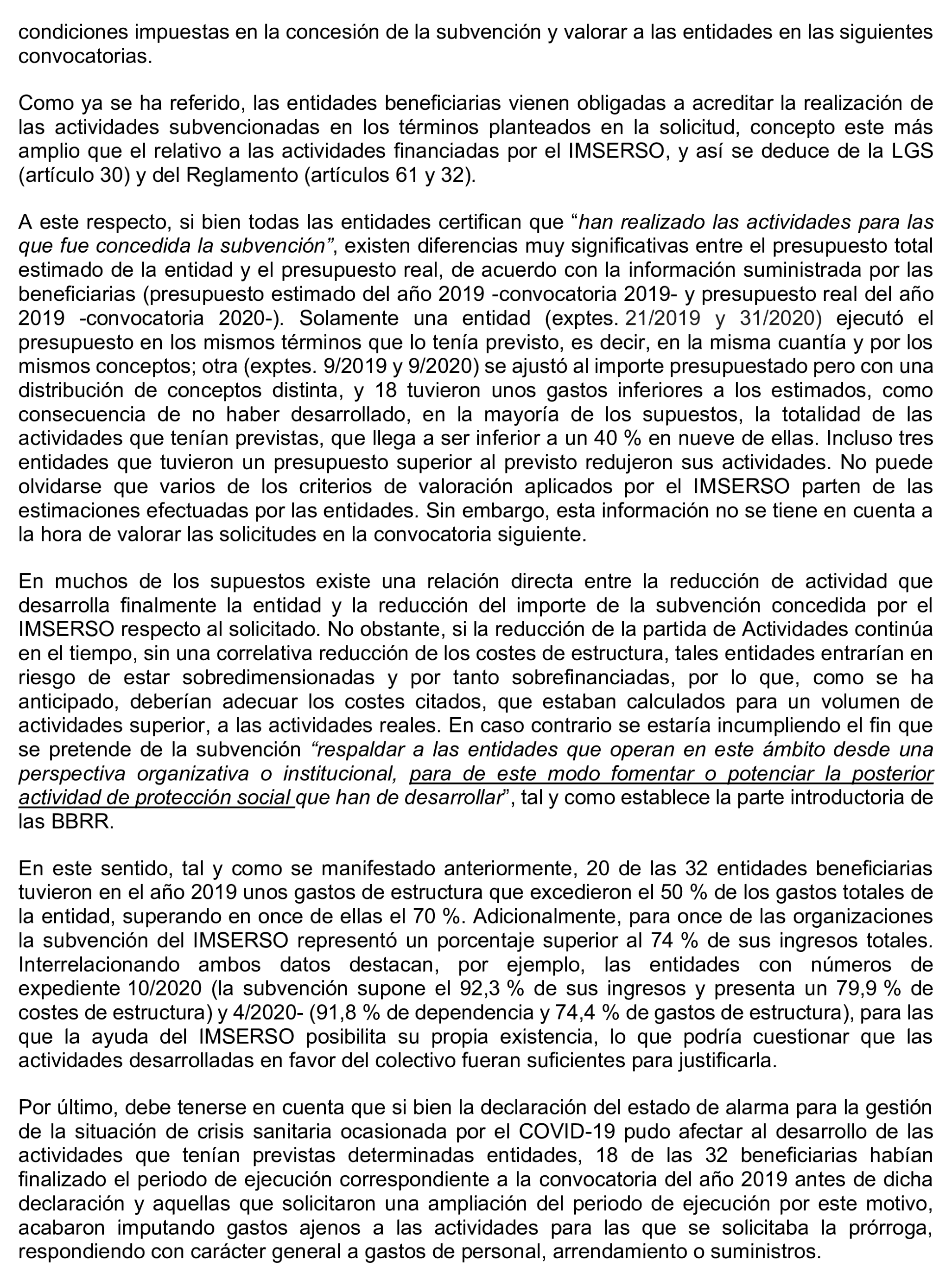Imagen del artículo Resolución de 17 de septiembre de 2024, aprobada por la Comisión Mixta para las Relaciones con el Tribunal de Cuentas, en relación con el Informe de fiscalización de las subvenciones de régimen general concedidas por el Instituto de Mayores y Servicios Sociales en el área de atención a mayores, ejercicio 2020.