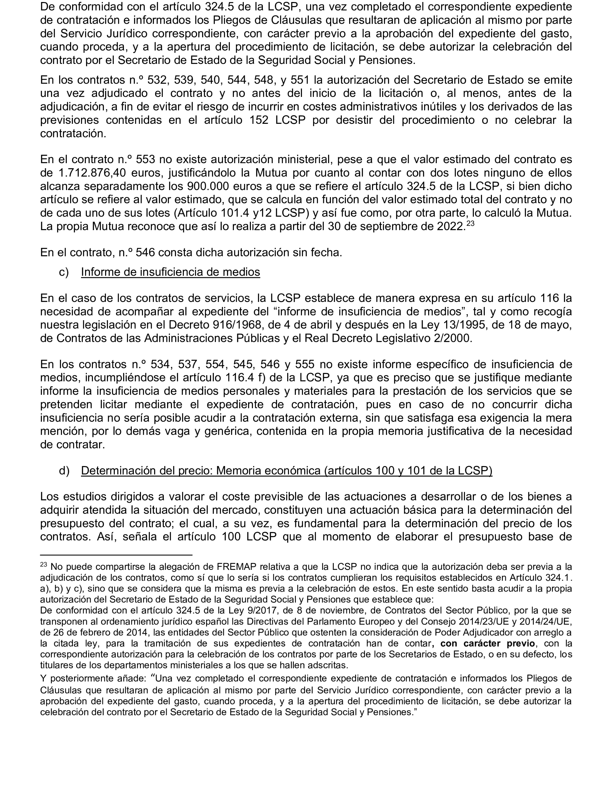 Imagen del artículo Resolución de 17 de septiembre de 2024, aprobada por la Comisión Mixta para las Relaciones con el Tribunal de Cuentas, en relación con el Informe de fiscalización de los contratos de la Administración General del Estado vinculados a las Políticas de gasto 13 «Seguridad Ciudadana e Instituciones Penitenciarias», 31 «Sanidad» y 32 «Educación», ejercicio 2021.